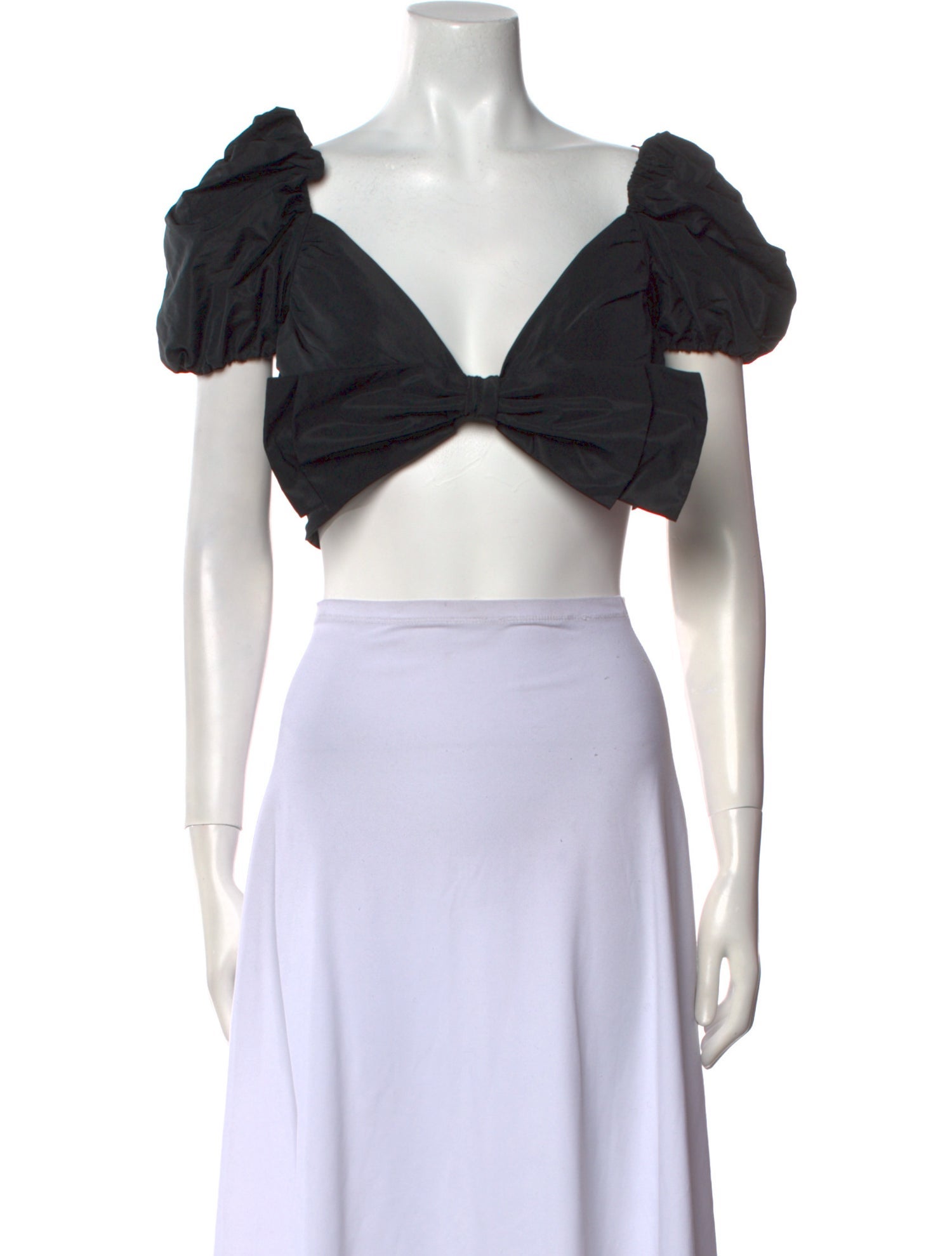 Brognano V-Neck Short Sleeve Crop Top