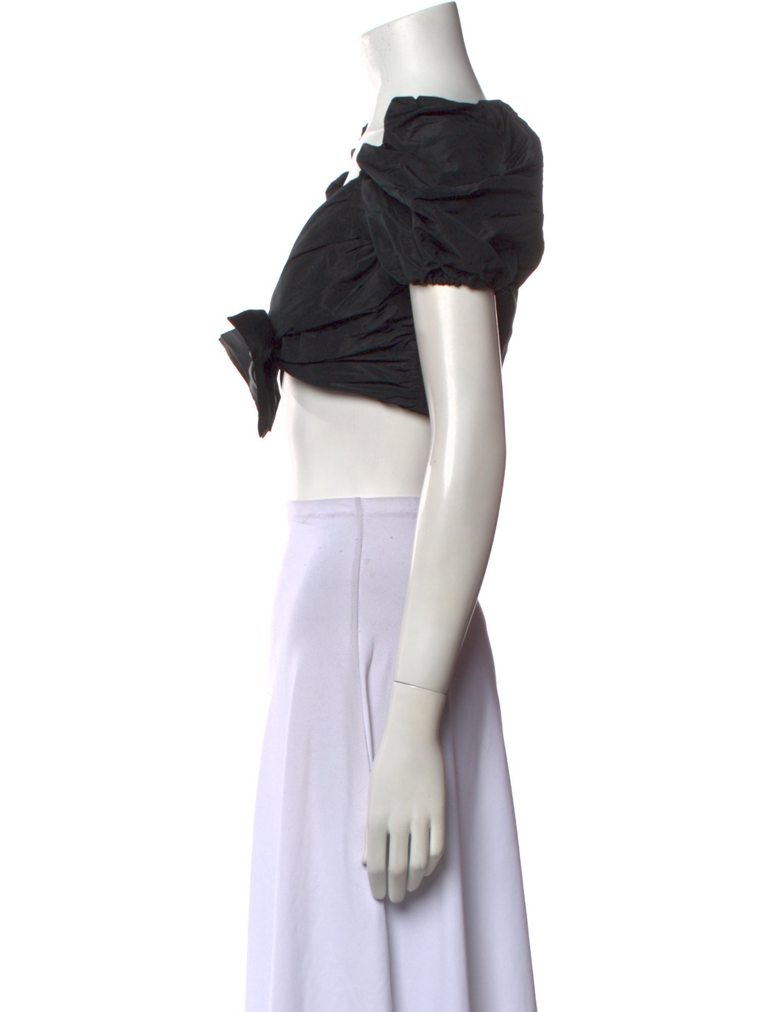 Brognano V-Neck Short Sleeve Crop Top