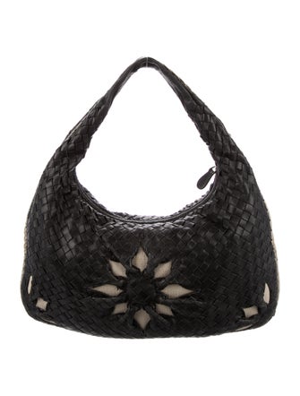 Bottega Veneta Intrecciato Nappa Medium Flower Veneta Hobo