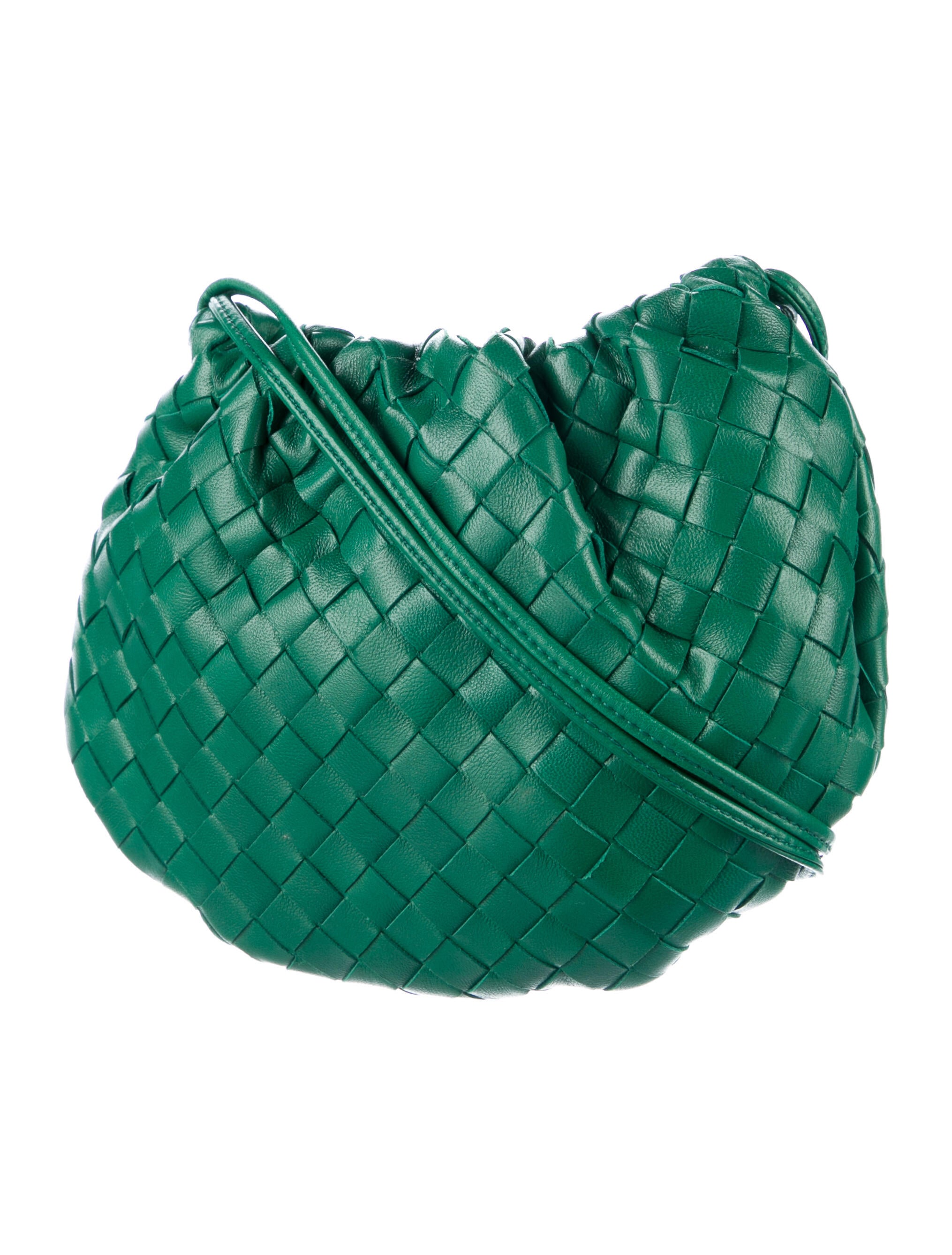 Bottega Veneta Intrecciato Mini Bulb Crossbody Bag - Green Mini