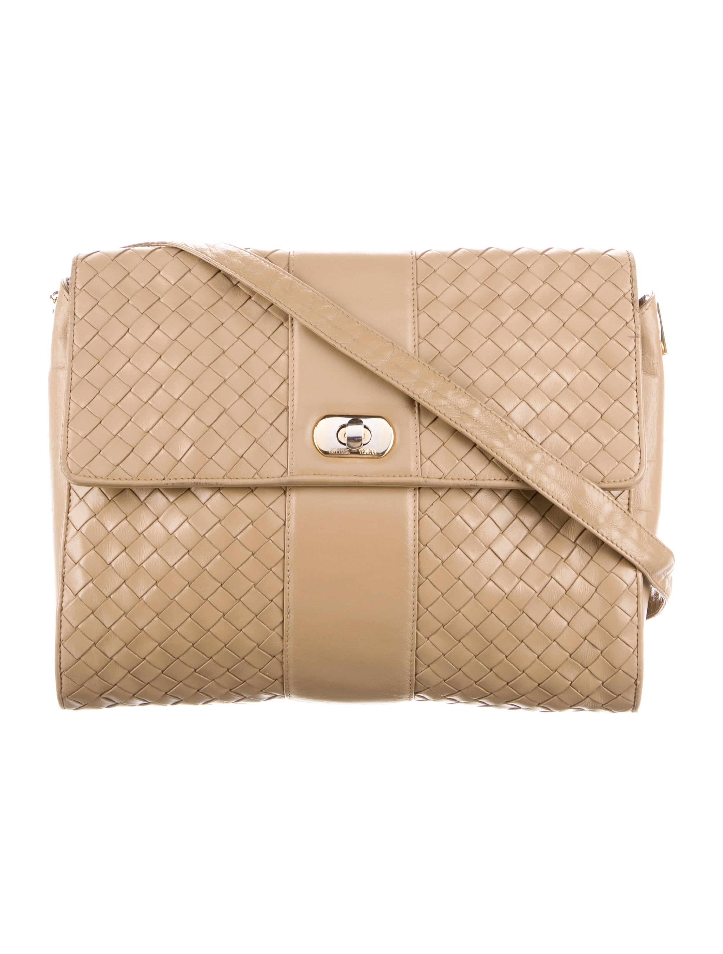 Bottega Vintage Intrecciato Shoulder Bag Neutrals Shoulder