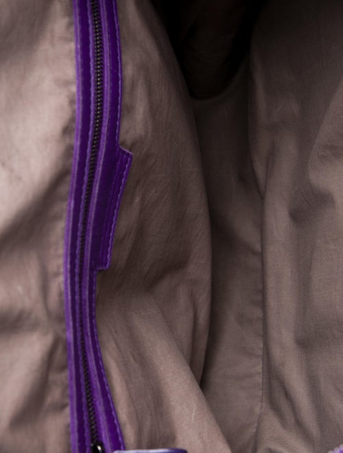 Bottega Veneta Leather Purple Intrecciato Shoulder Bag