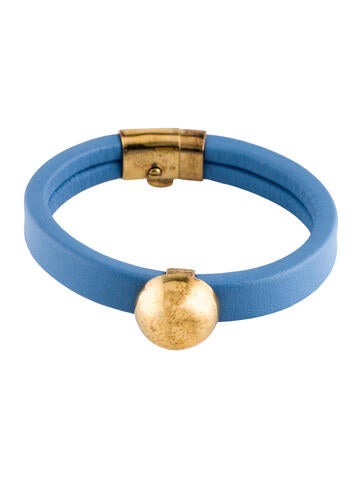 Bottega Veneta Wrap Leather Ball Bracelet M