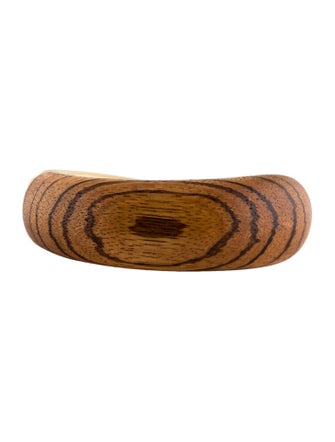 Bottega Veneta Wood Hinged Cuff
