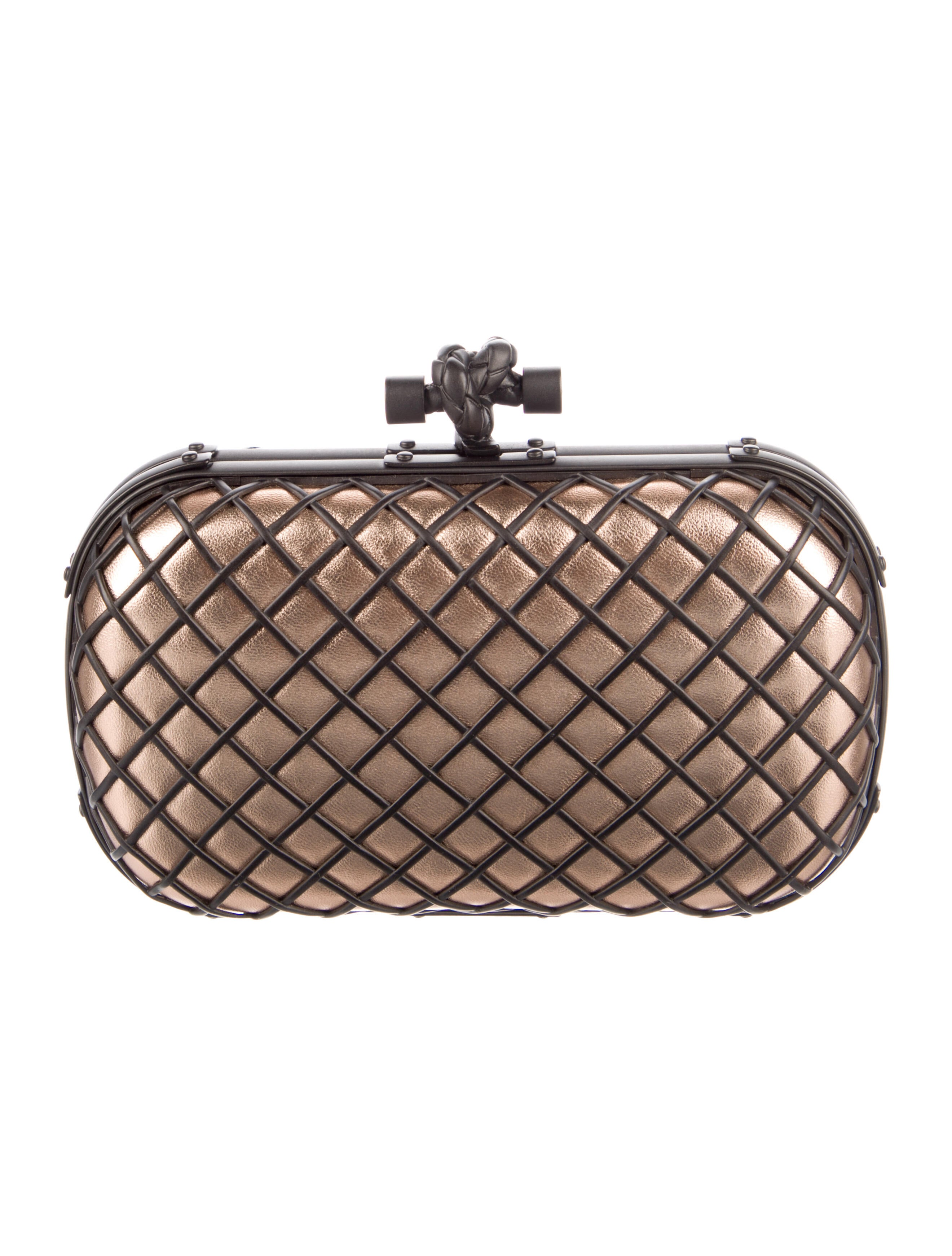 bottega silver clutch