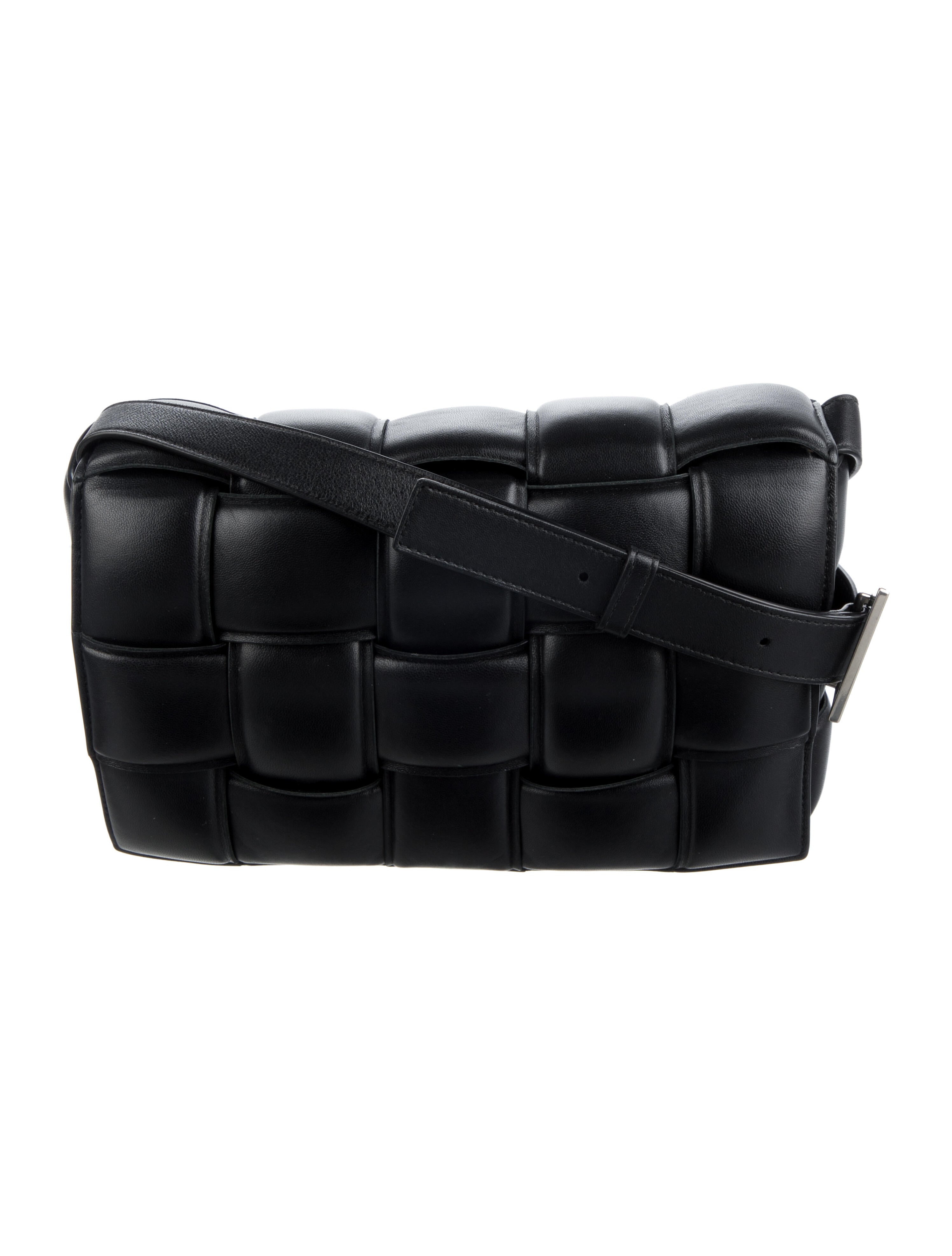 Bottega Padded Cassette Crossbody Bag Black Crossbody Bags