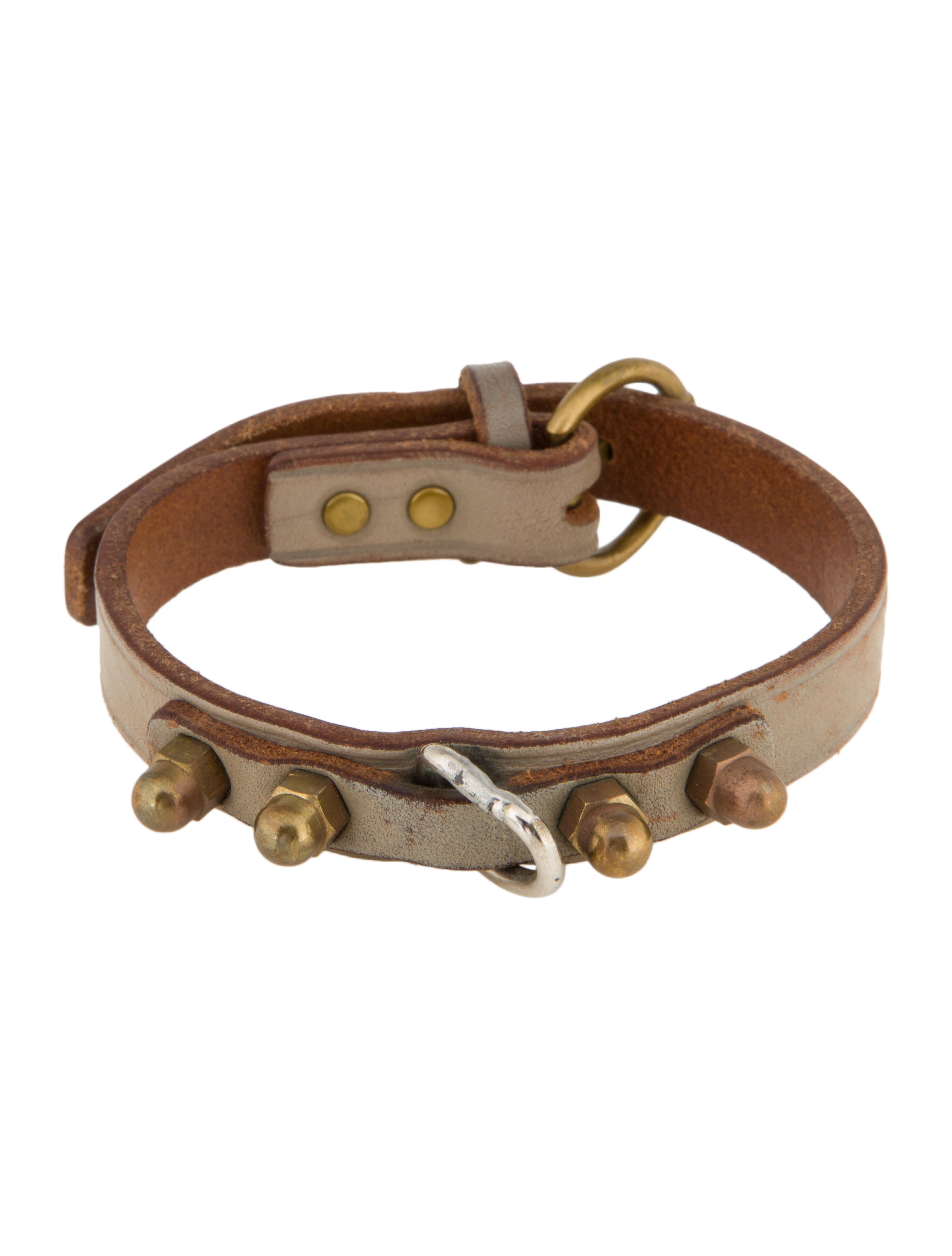 Pagerie Dórro Leather Dog Collar Neutrals Pet Accessories, Decor
