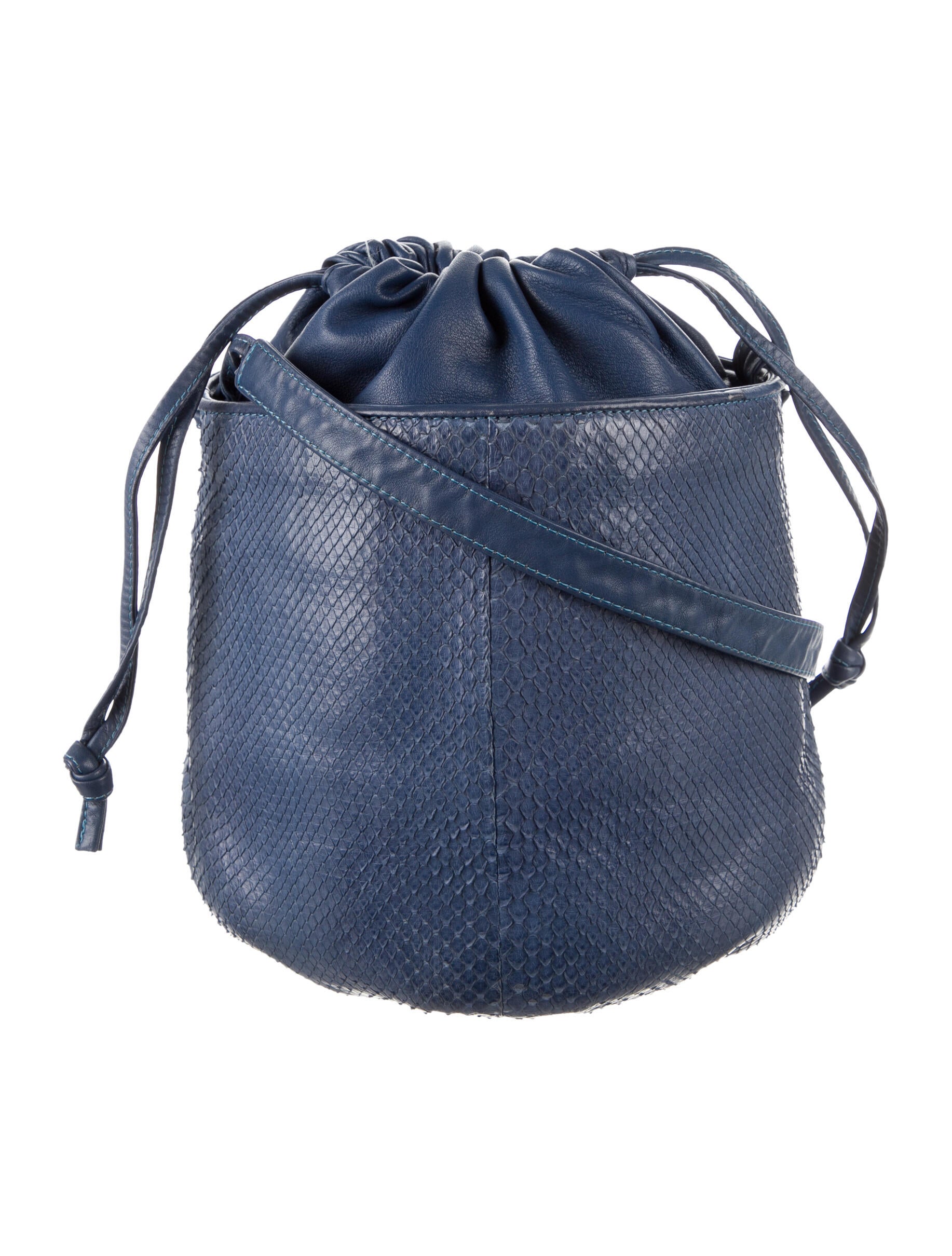 Bottega Veneta Python Bucket Bag