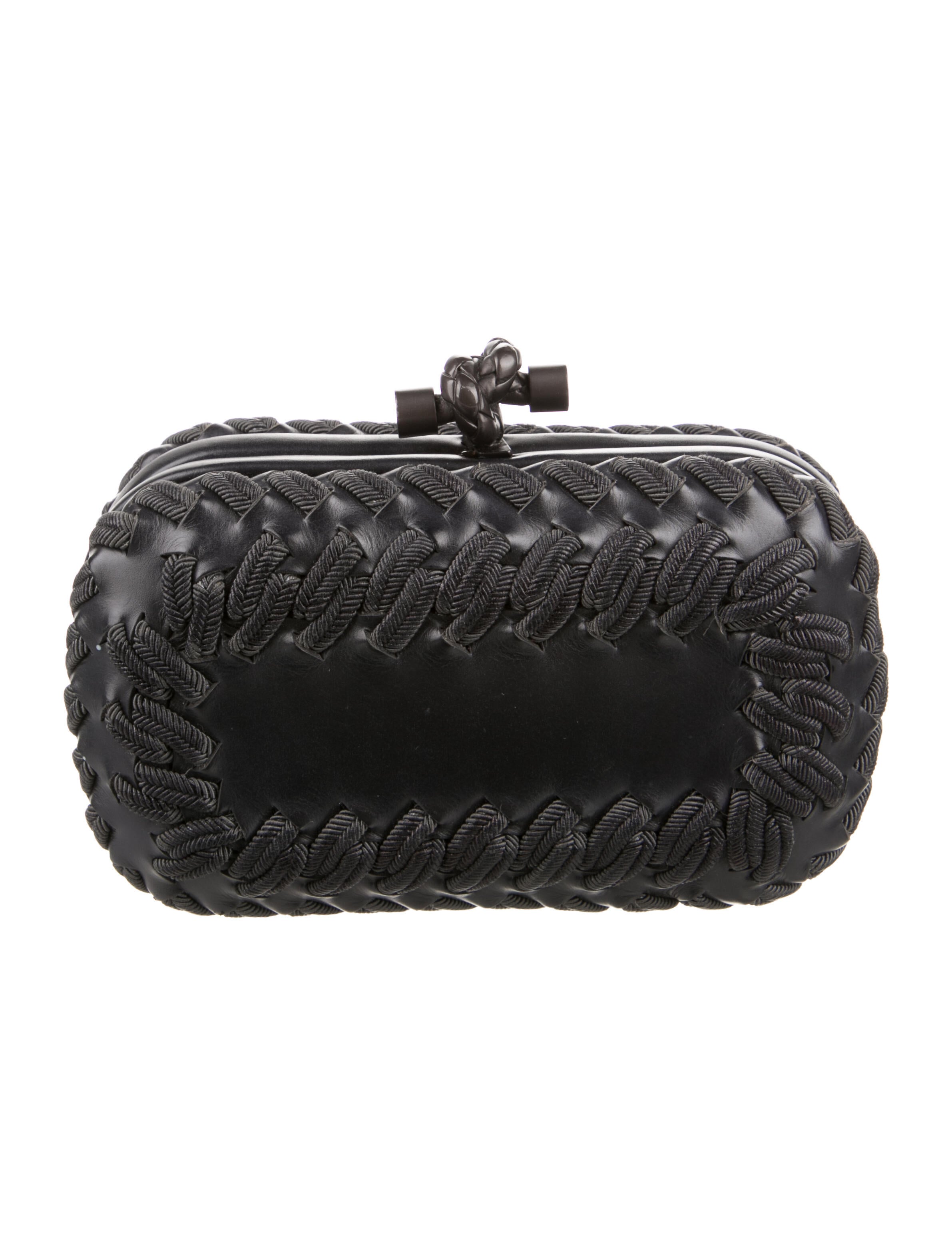 bottega veneta black clutch