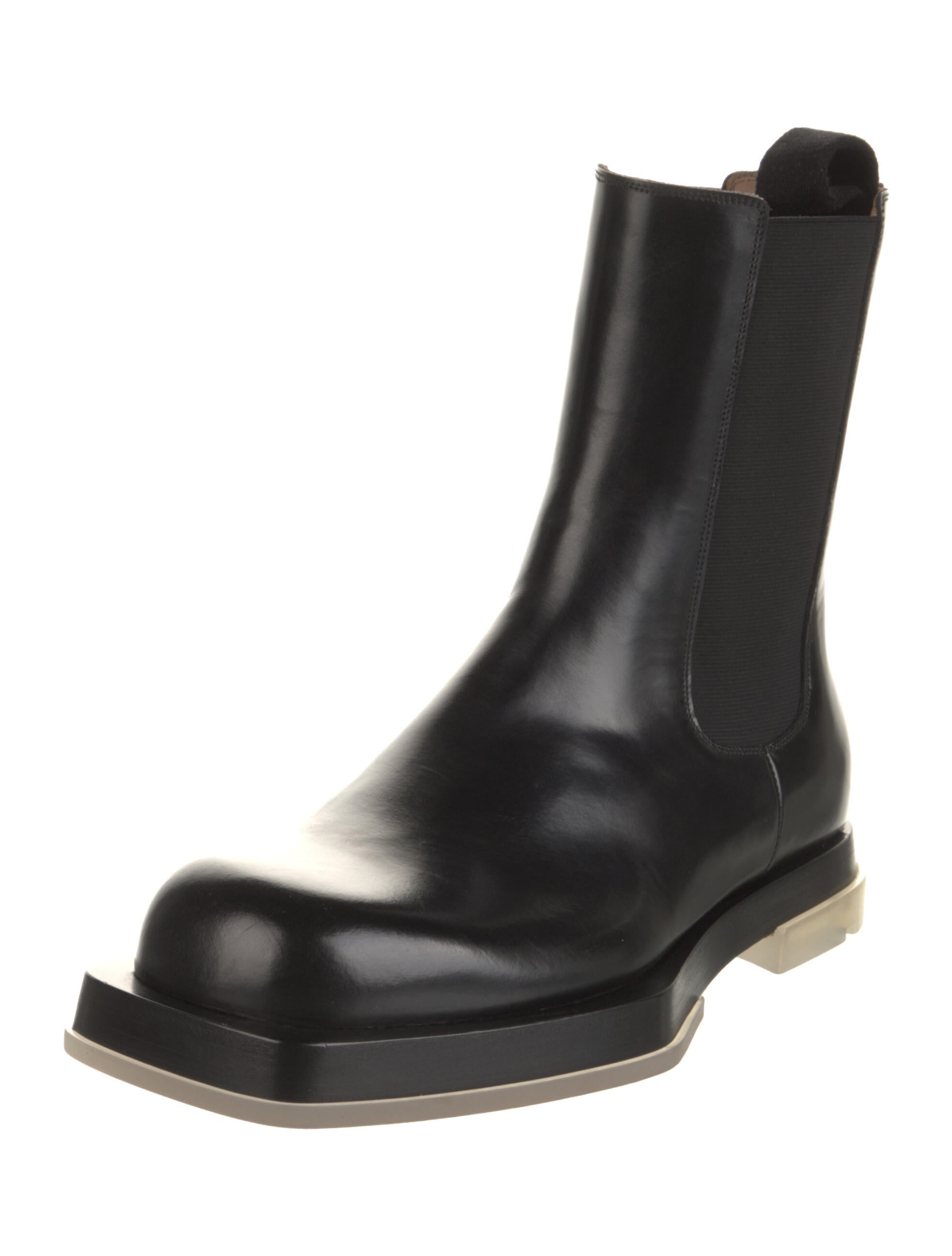 Bottega Leather Chelsea Boots Black Boots, Shoes BOT183661