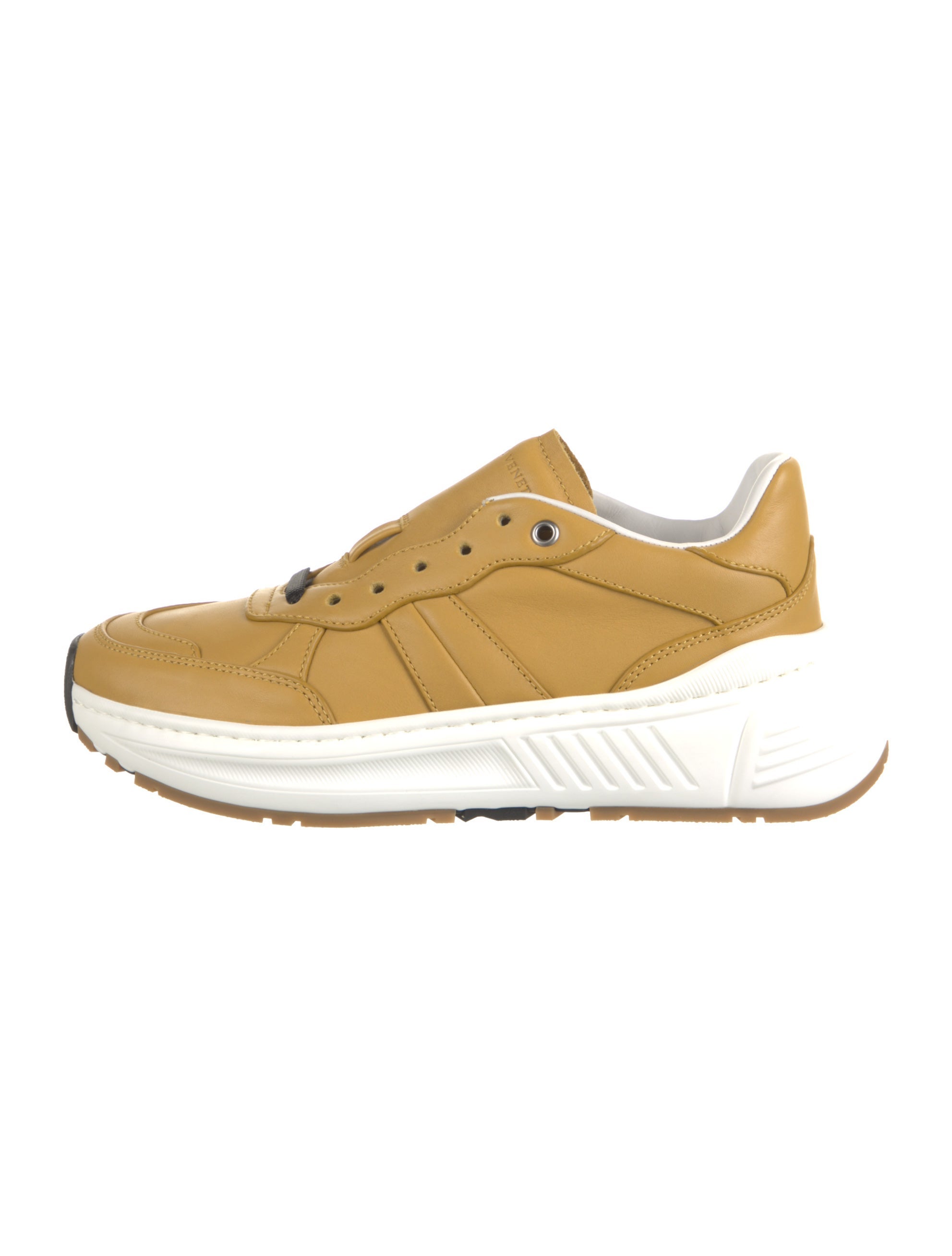 Bottega Leather Sneakers Yellow Sneakers, Shoes BOT186209