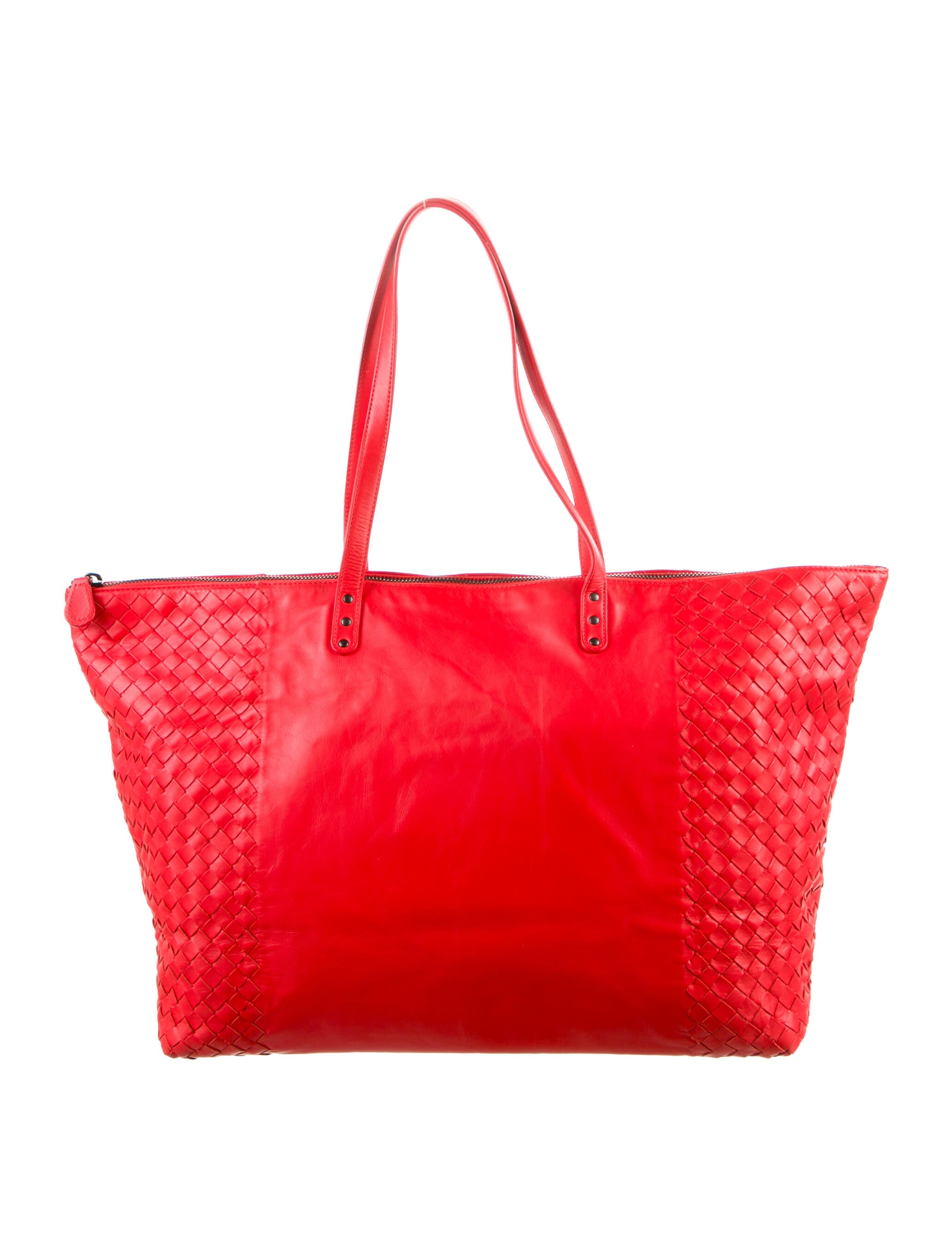 Bottega Veneta Medium Intrecciato Shoulder Bag - Red Totes, Handbags ...