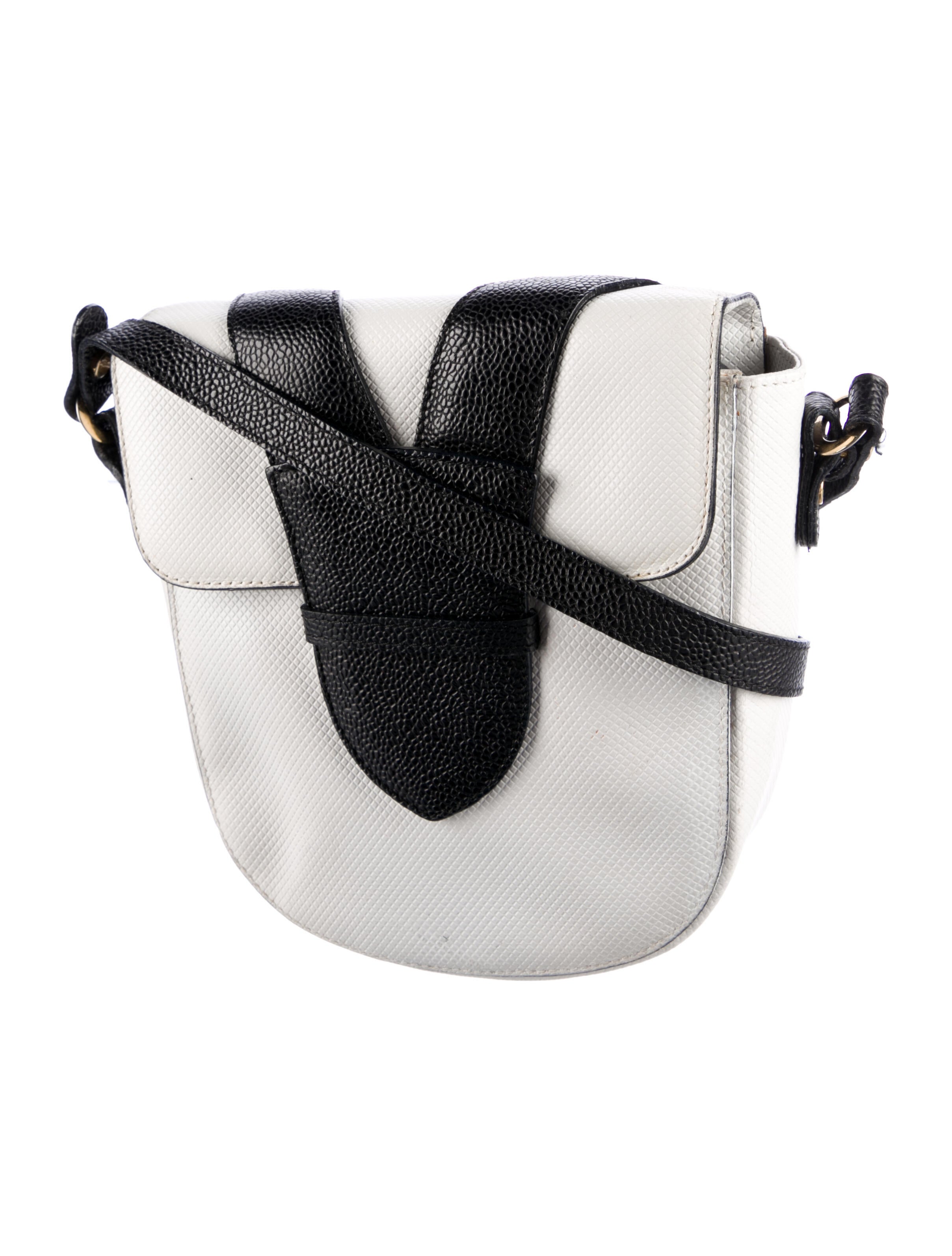 Bottega Vintage Marco Polo Crossbody Bag White Crossbody Bags