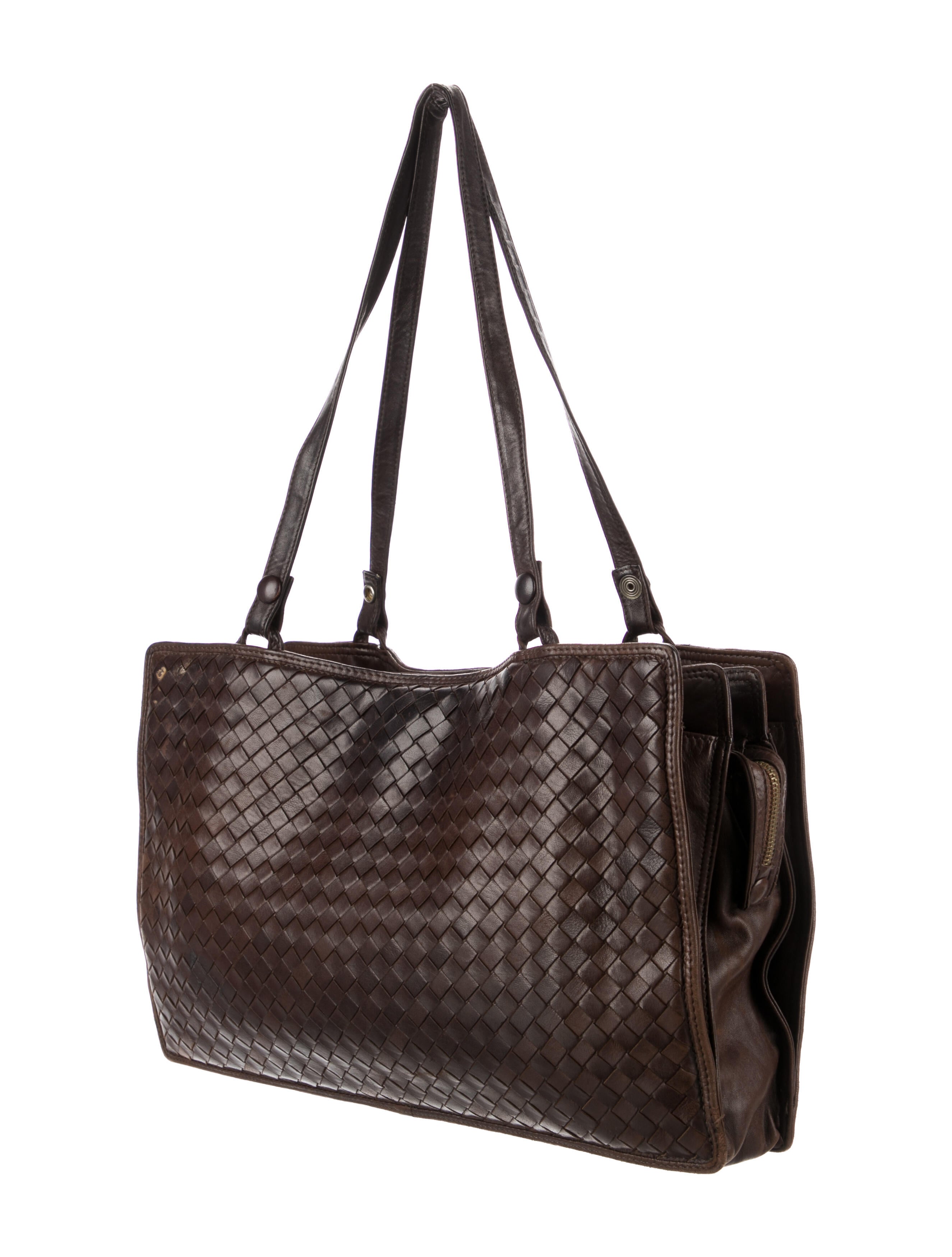 Bottega Veneta Vintage Intrecciato Shoulder Bag - Brown Shoulder