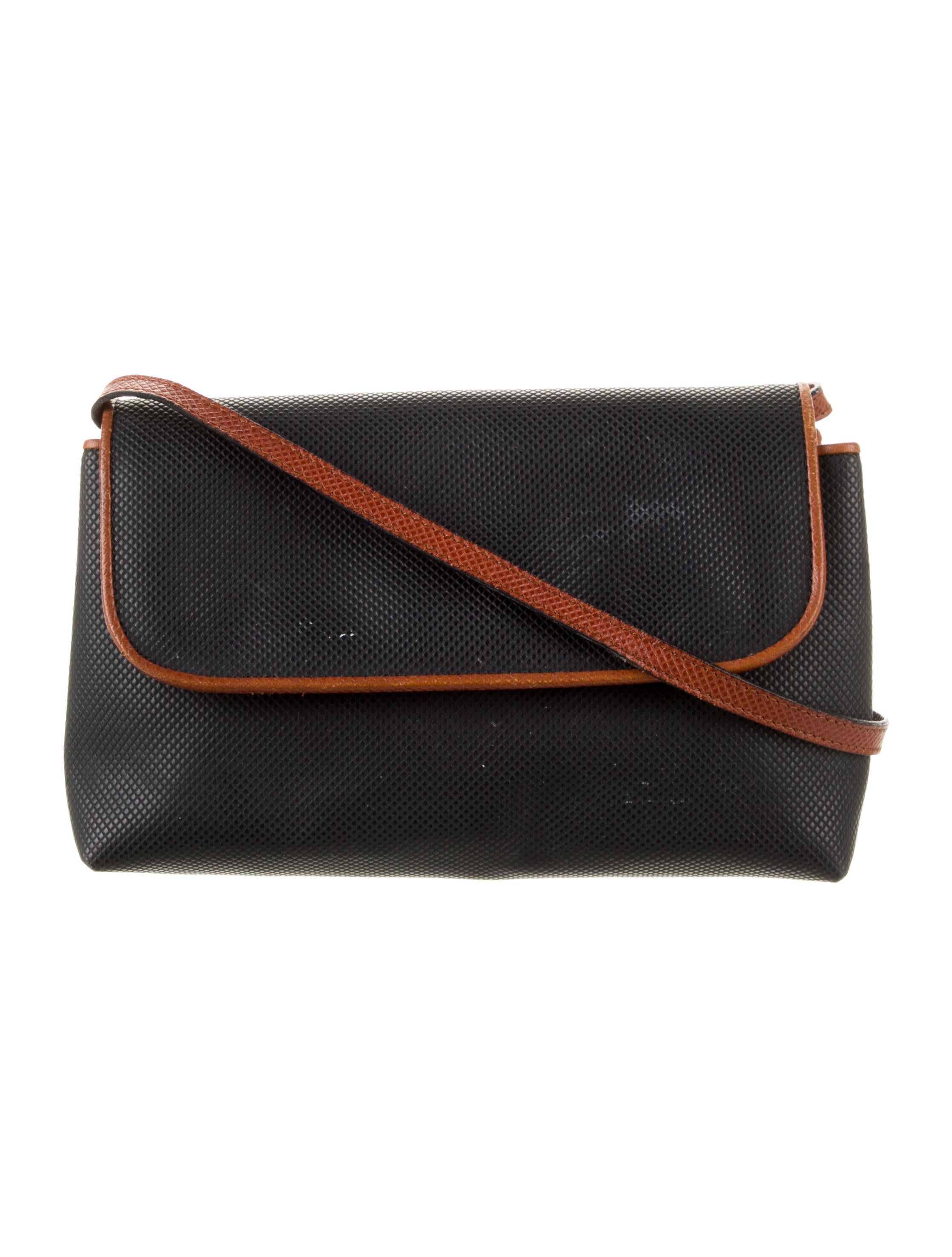 Bottega Vintage Marco Polo Crossbody Bag Black Crossbody Bags