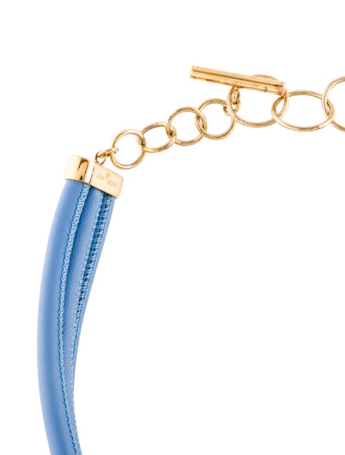 Bottega Veneta Leather Choker Necklace