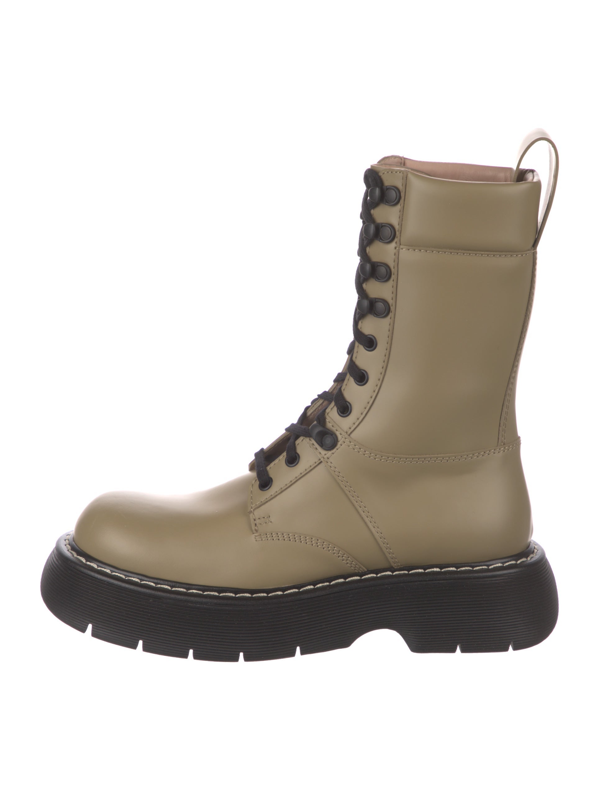 Bottega Veneta Leather Combat Boots