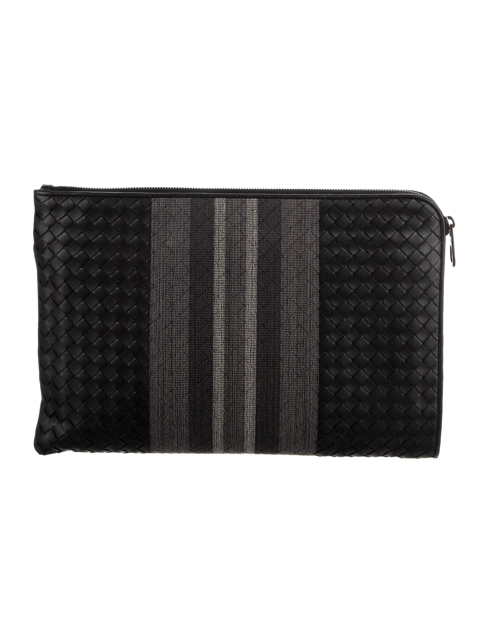 Bottega Intrecciato Zip Pouch Black Portfolios & Pouches, Bags