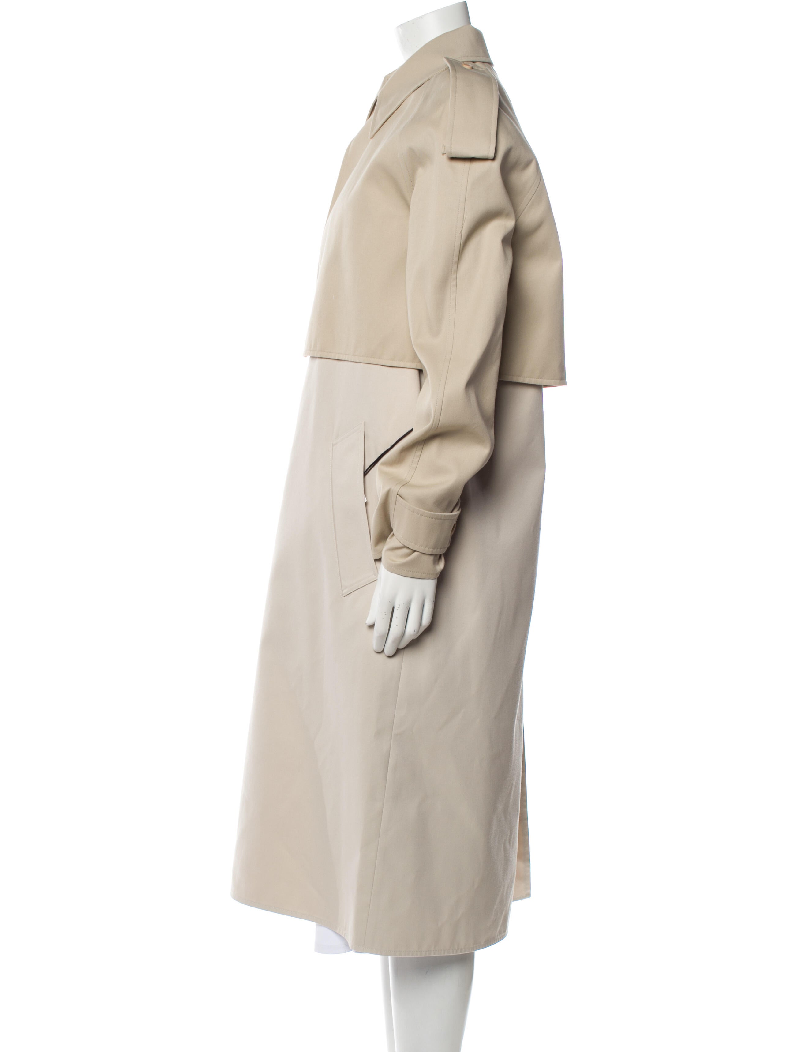 BOTTEGA VENETA cotton trench coat with buckle Beige Bottega Veneta