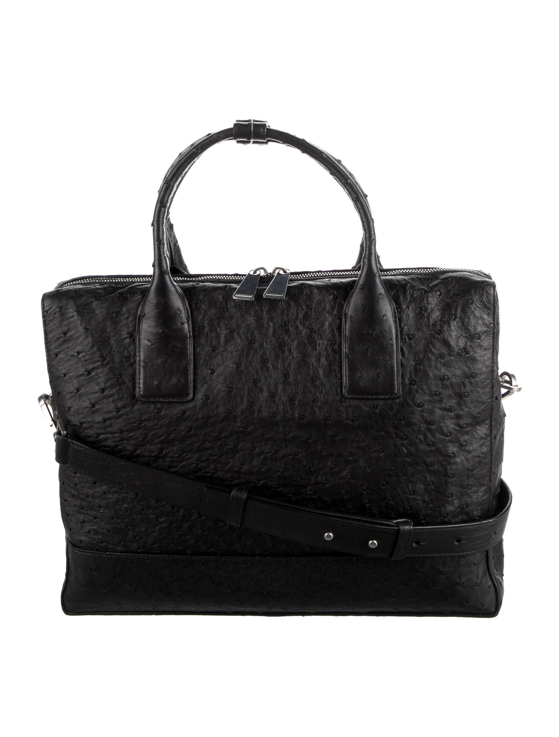 Prada Saffiano Leather Travel Briefcase w/ Tags Blue Briefcases, Bags