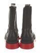 Bottega Veneta Leather Colorblock Pattern Rain Boots