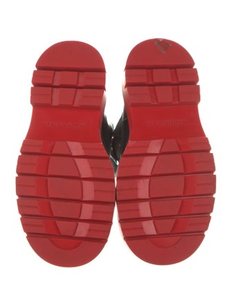 Bottega Veneta Leather Colorblock Pattern Rain Boots