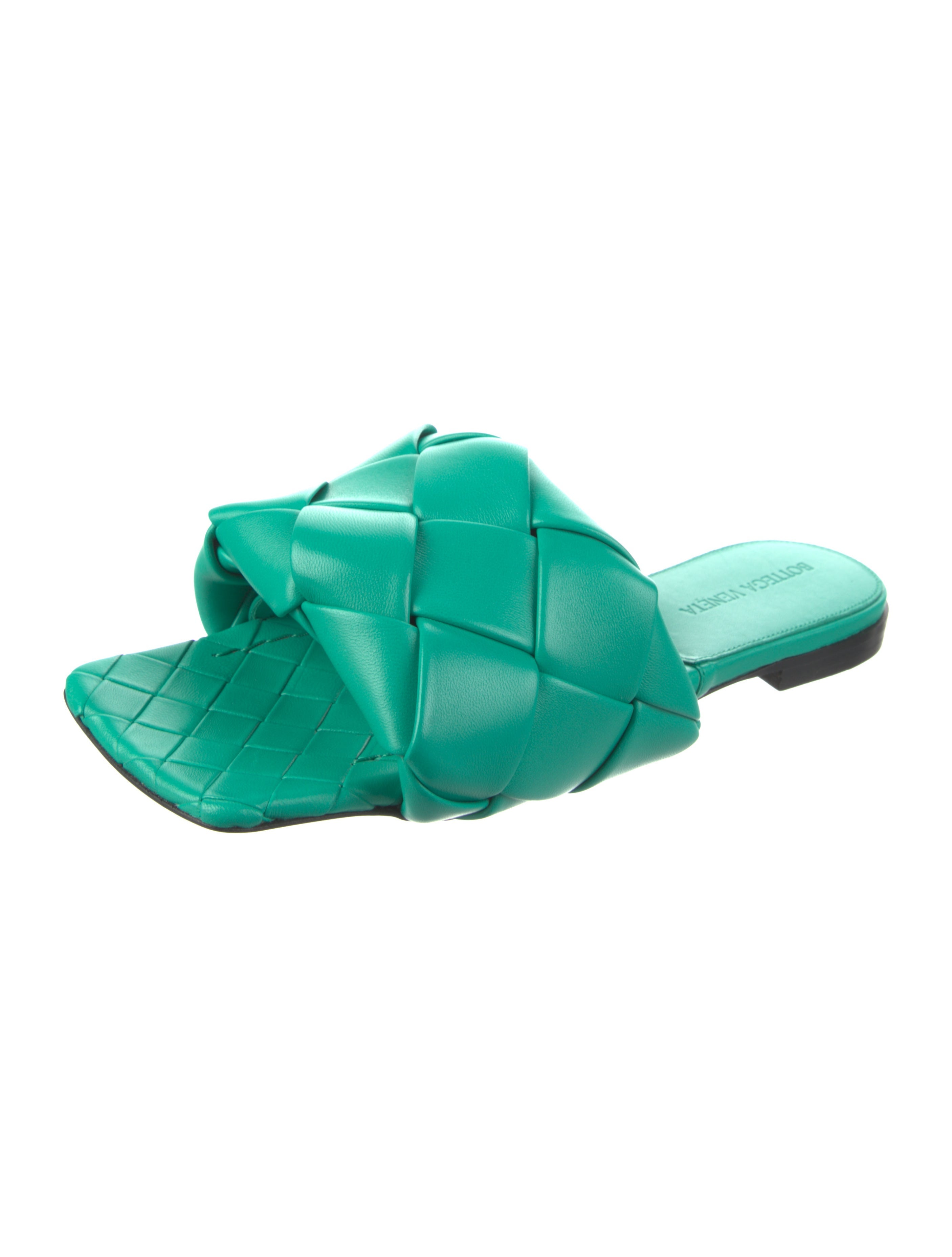Bottega Veneta Leather Slides w/ Tags