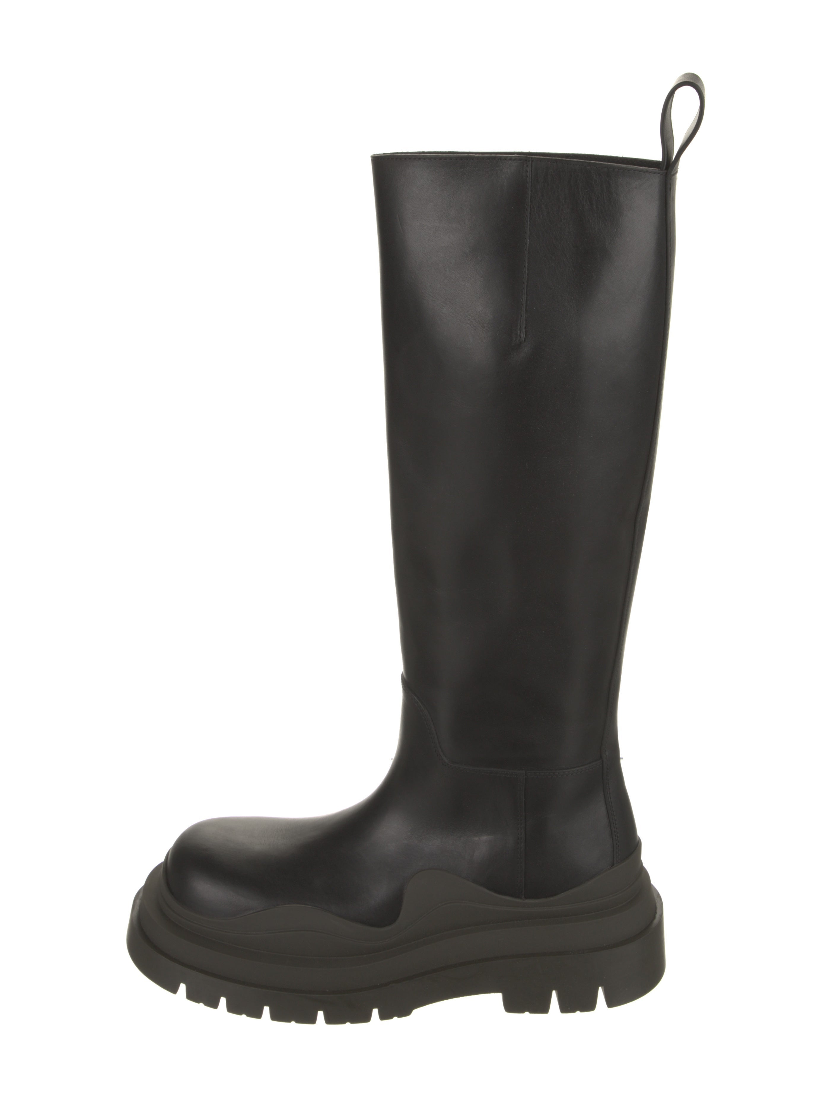 Bottega Leather Rain Boots w/ Tags Black Boots, Shoes