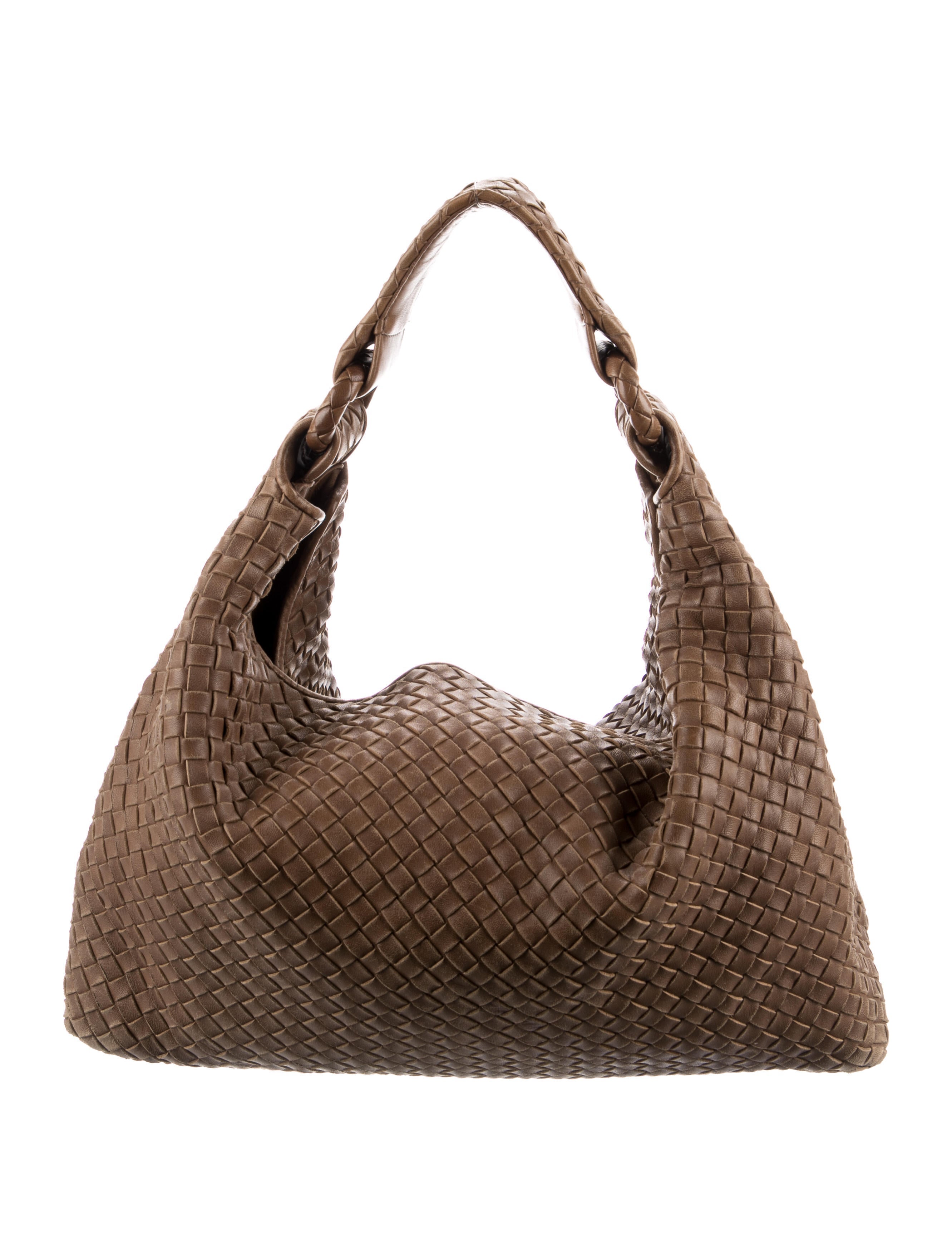Bottega Veneta Intrecciato Small Veneta Hobo - Brown Hobos, Handbags ...