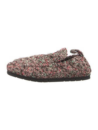 Bottega Veneta Tweed Printed Loafers