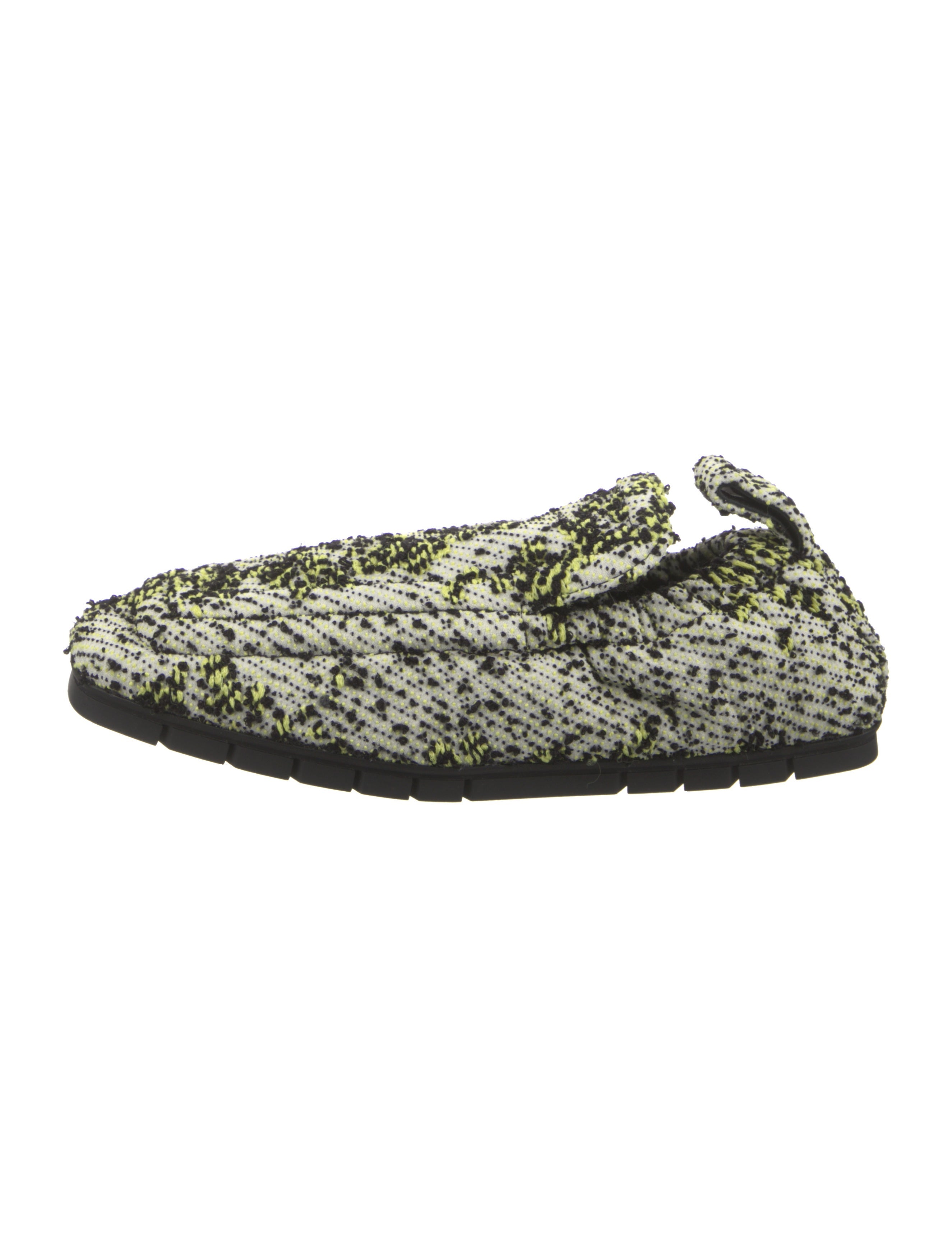 Bottega Veneta Tweed Printed Loafers