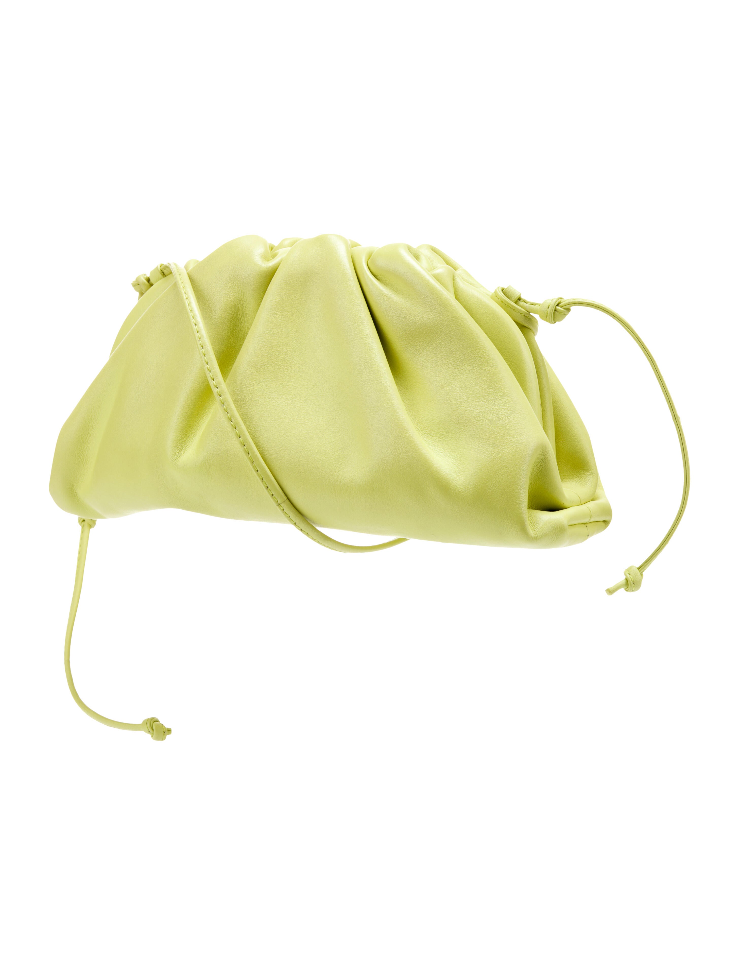 Bottega Mini Pouch Yellow Crossbody Bags, Handbags BOT219045