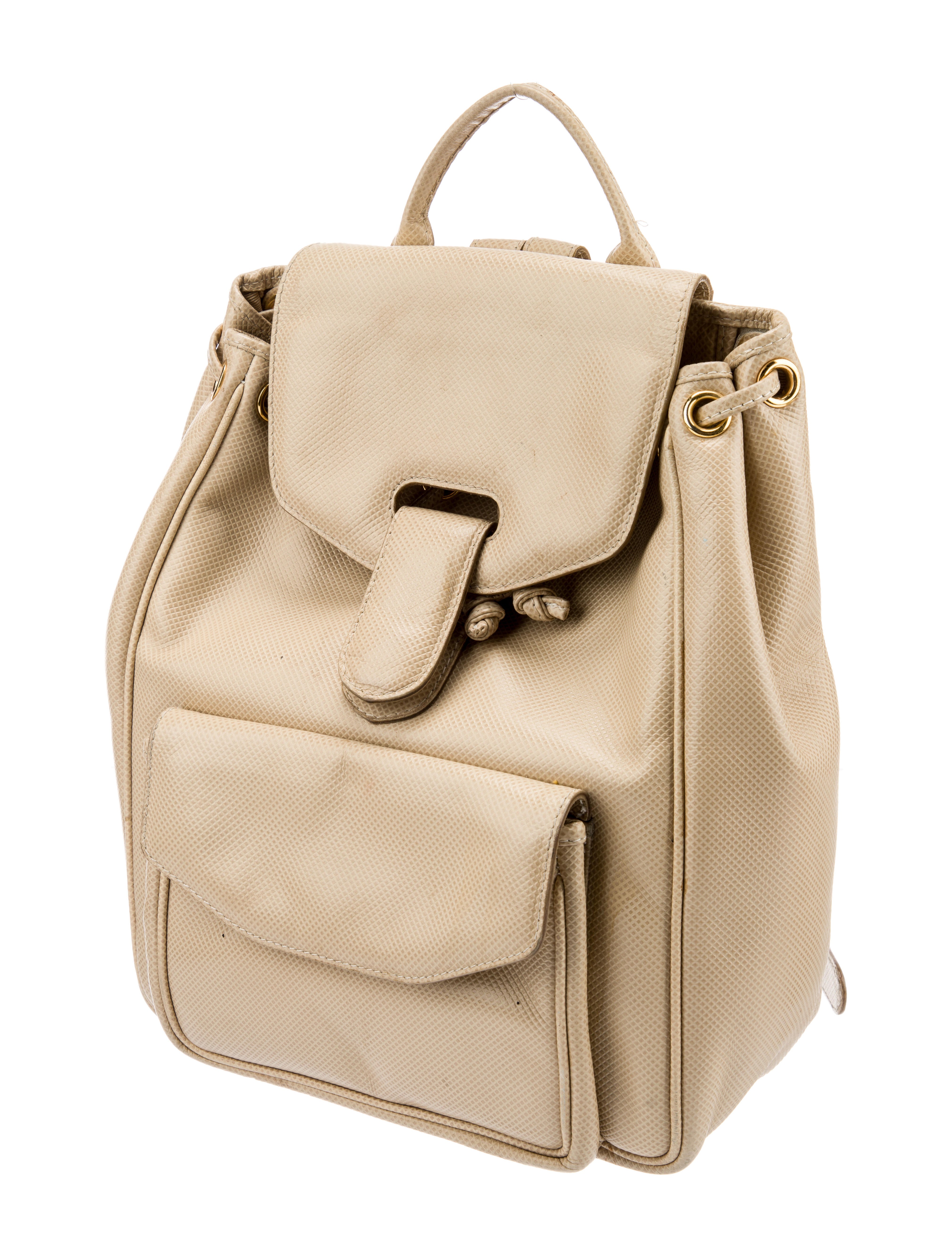 Bottega Vintage Marco Polo Backpack Neutrals Backpacks