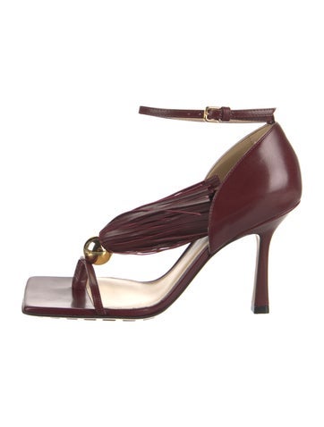 Bottega Veneta Sandals Leather Tassel Accents IT 36 | 6