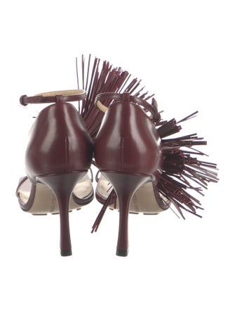 Bottega Veneta Leather Tassel Accents Sandals