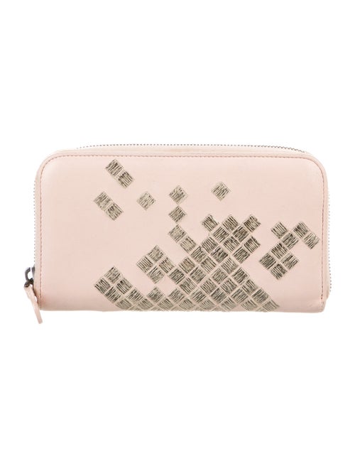 Bottega Veneta Intrecciato Weave Leather Continental Wallet