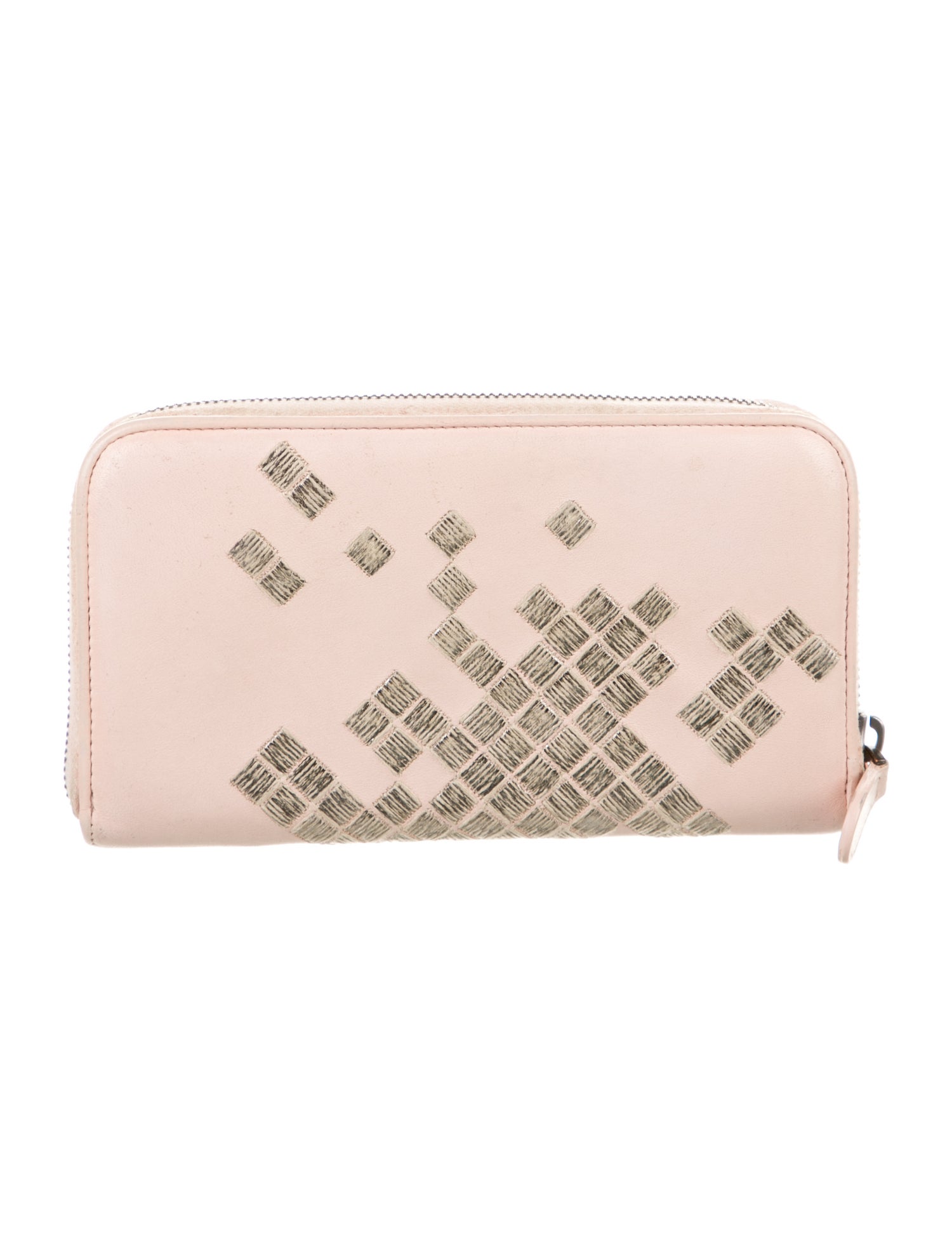 Bottega Veneta Intrecciato Weave Leather Continental Wallet