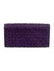 Bottega Veneta Intrecciato Weave Ostrich Continental Wallet