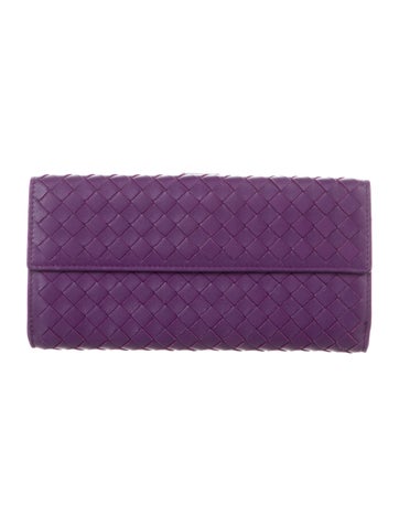 Bottega Veneta Wallets Intrecciato Weave Leather Continental Wallet