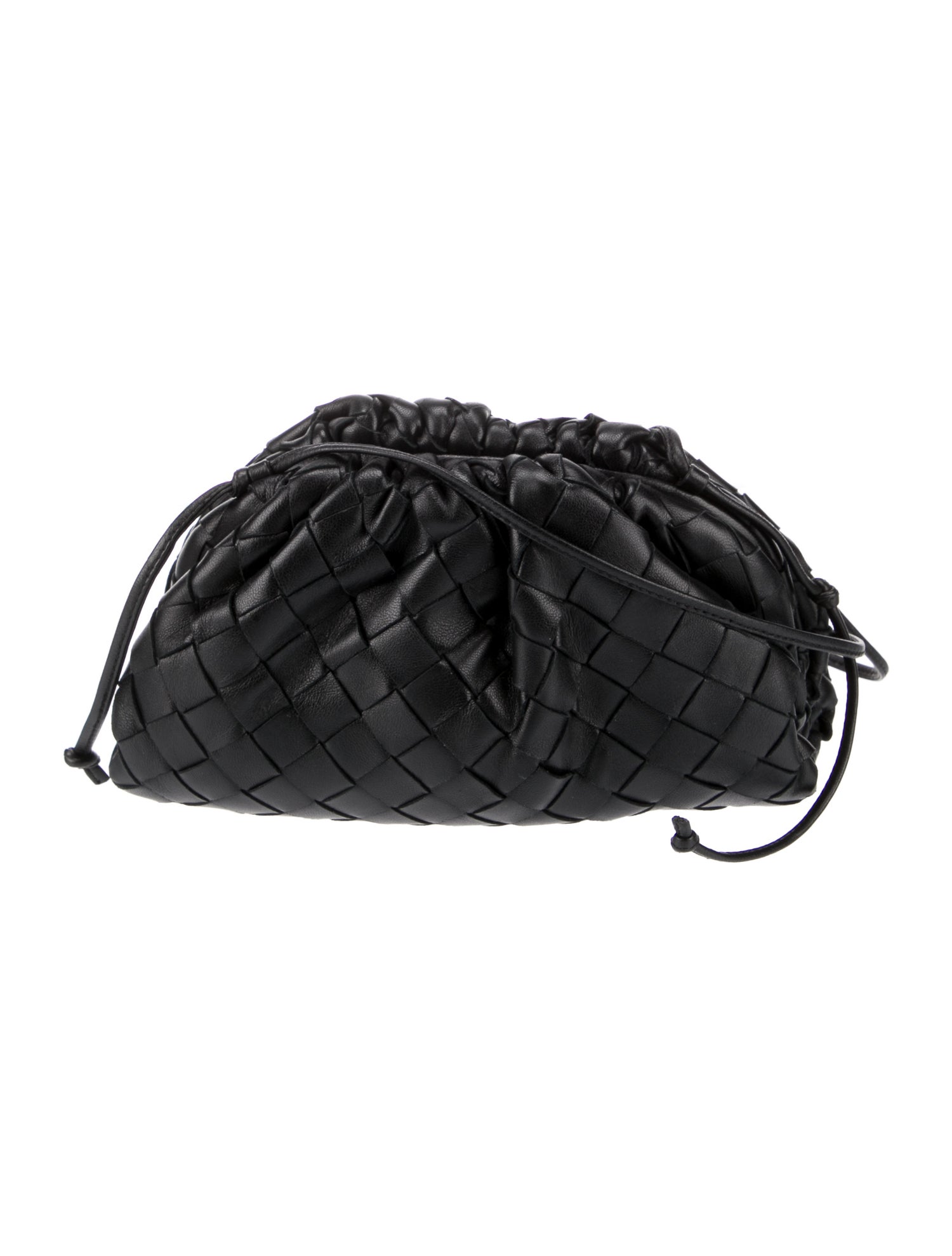 Bottega Mini Pouch Crossbody Bag Black Crossbody Bags