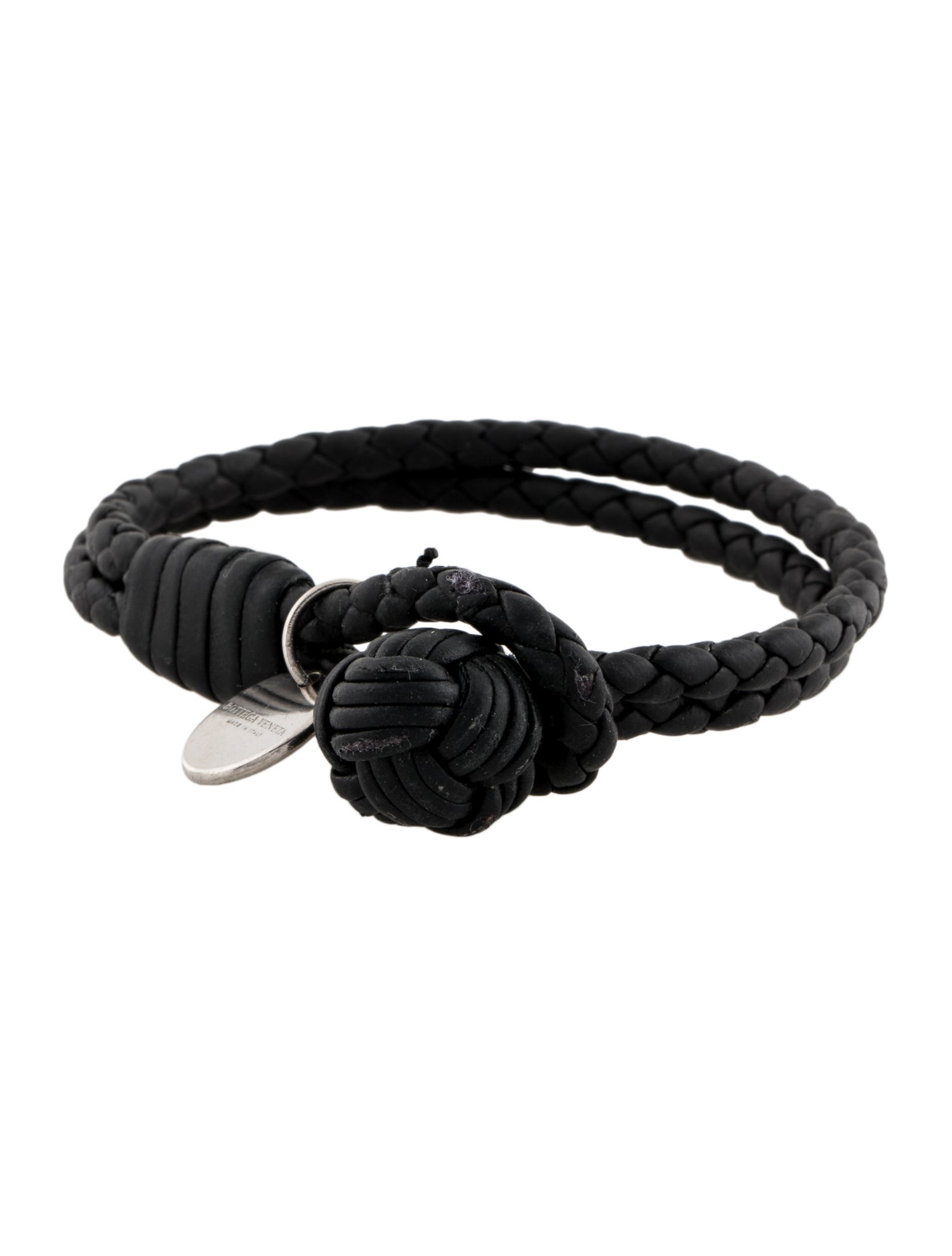 Bottega Veneta Leather Intrecciato Wrap Bracelet