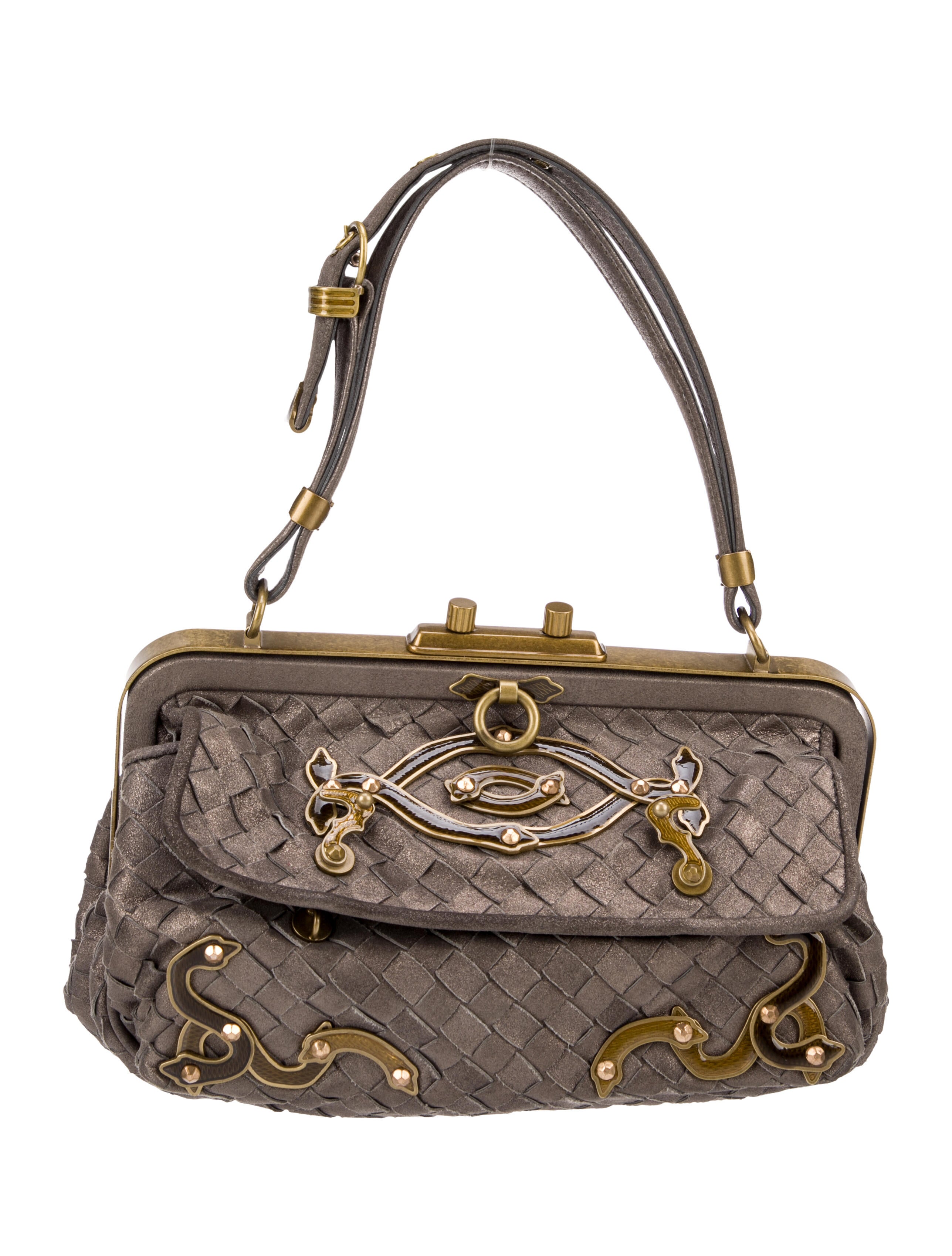 ハンドバッグ BOTTEGA VENETA Woman Handbag Sage 777586V3IV1 2943 New Authentic BOTTEGA VENETA Intrecciato Tote Handbag, Gray