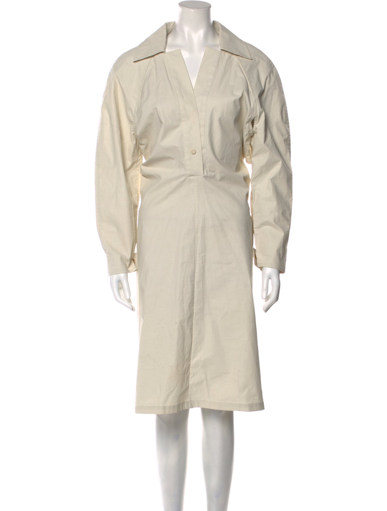 Bottega Veneta V-Neck Long Sleeve Dress