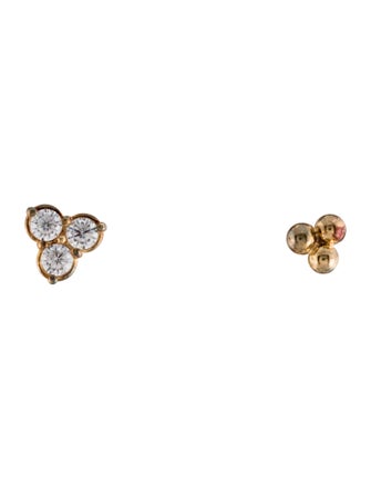 Bottega Veneta Enamel & Cubic Zirconia Set of 3 Stud Earrings