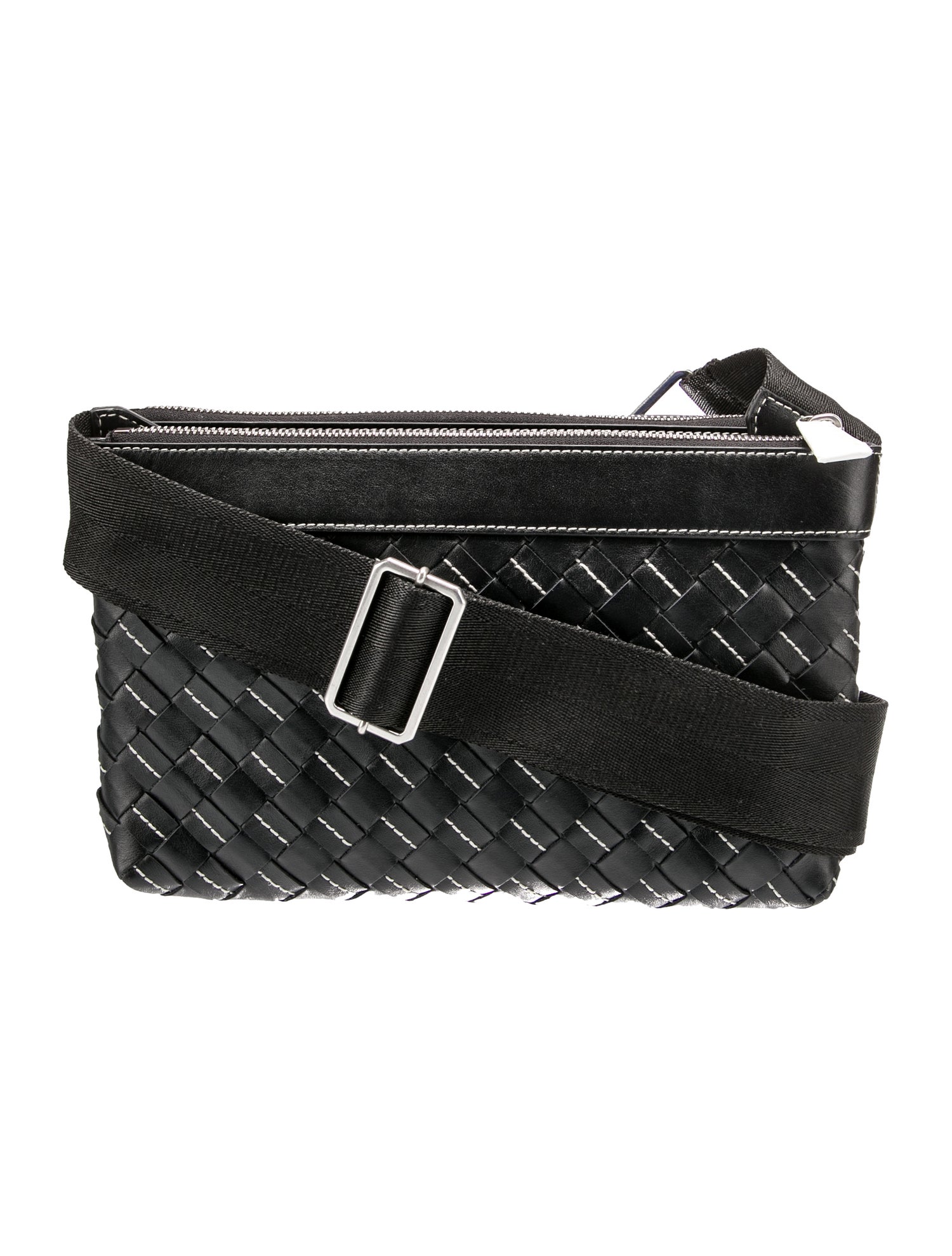 ショルダーバッグ BOTTEGA VENETA Black Leather Duo Intrecciato Crossbody Bag Bottega Veneta® Intrecciato Duo Bag in Black. Shop online now.