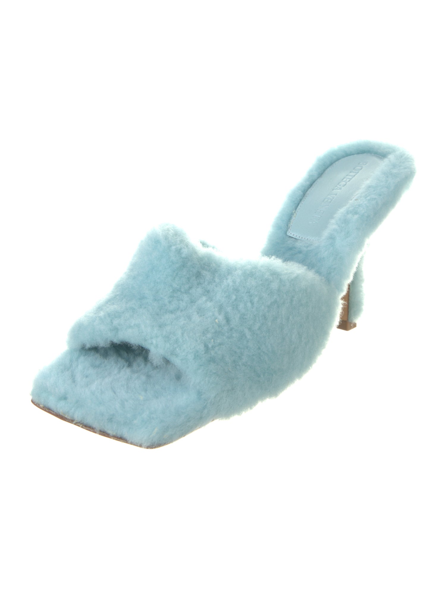 Bottega Veneta Faux Fur Slides