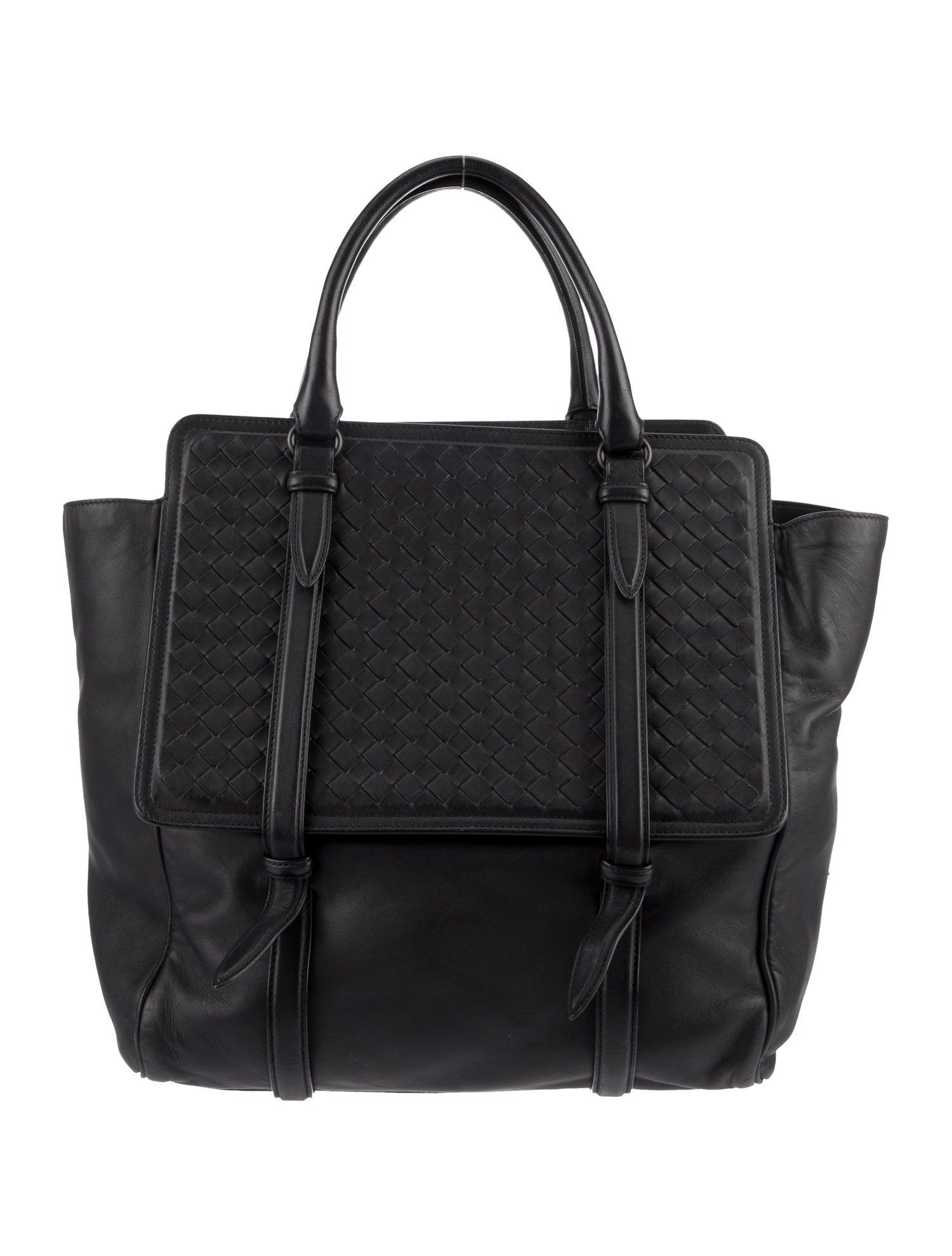 Bottega Veneta Intrecciato Double Flap Tote