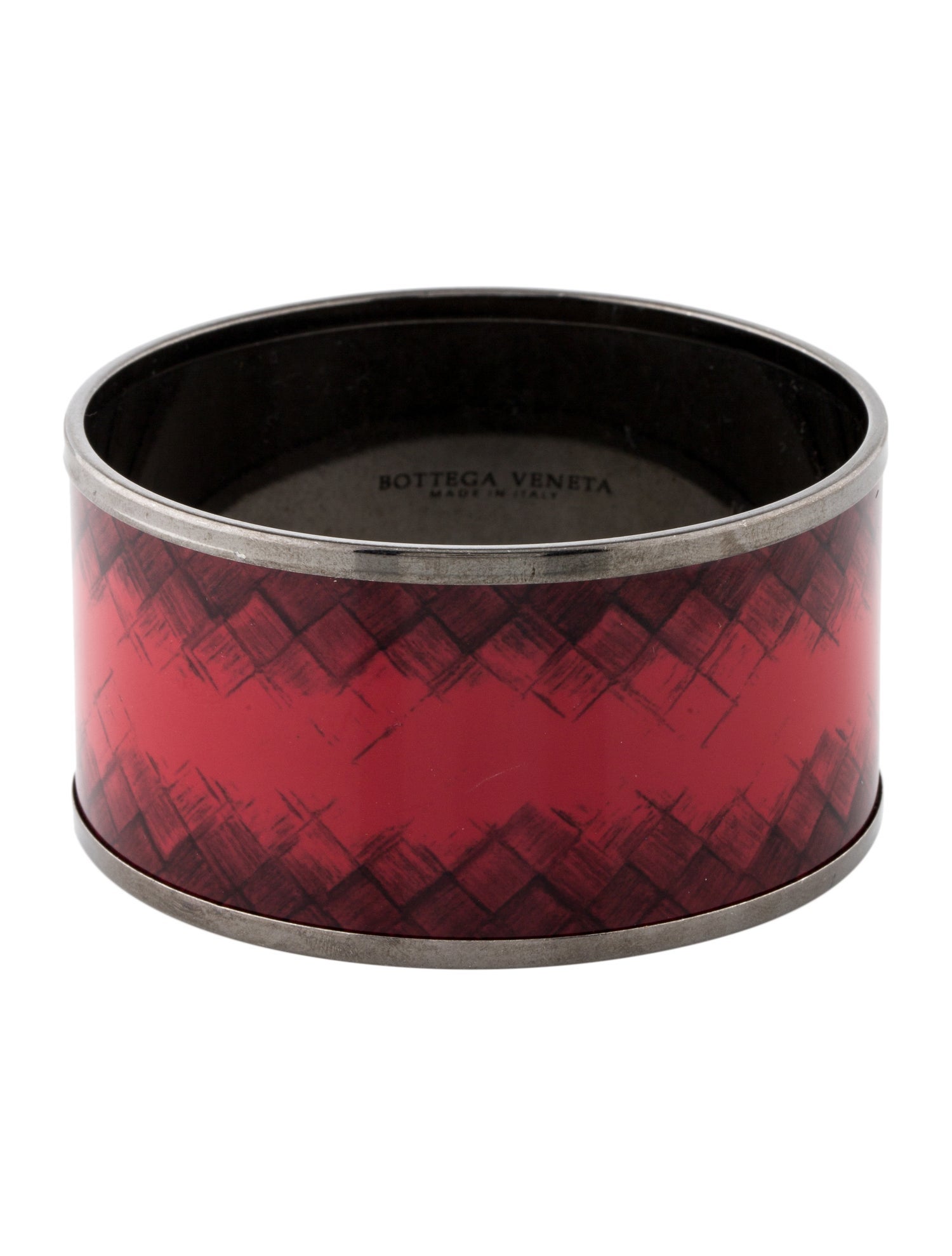 Bottega Veneta Enamel Intrecciato Bangle