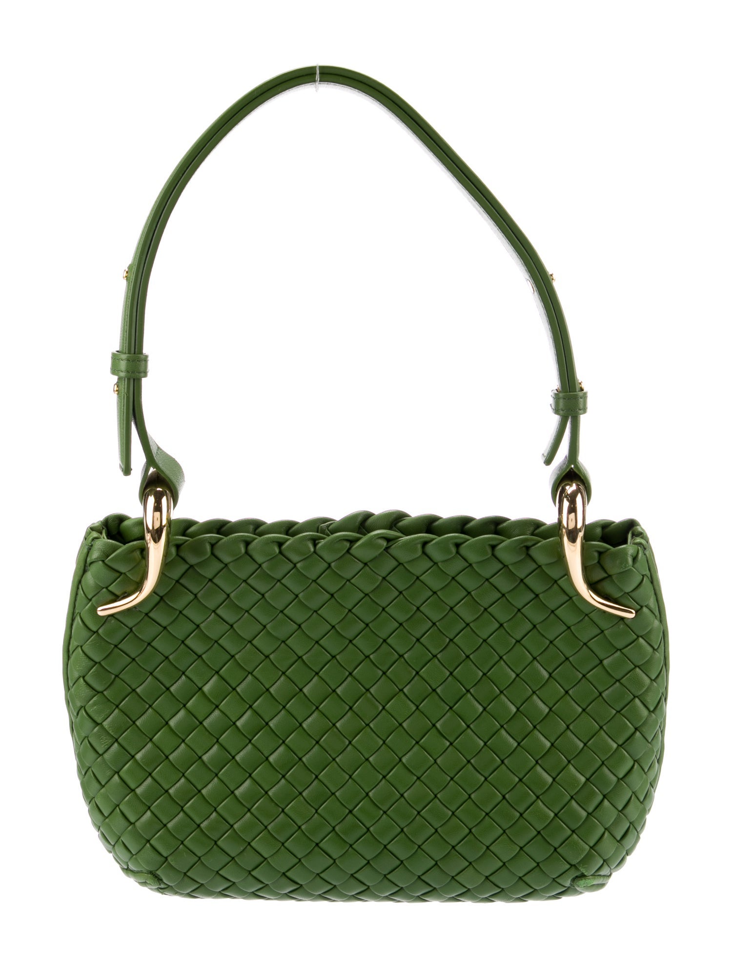 Bottega Veneta Intrecciato Small Clicker Bag - Green