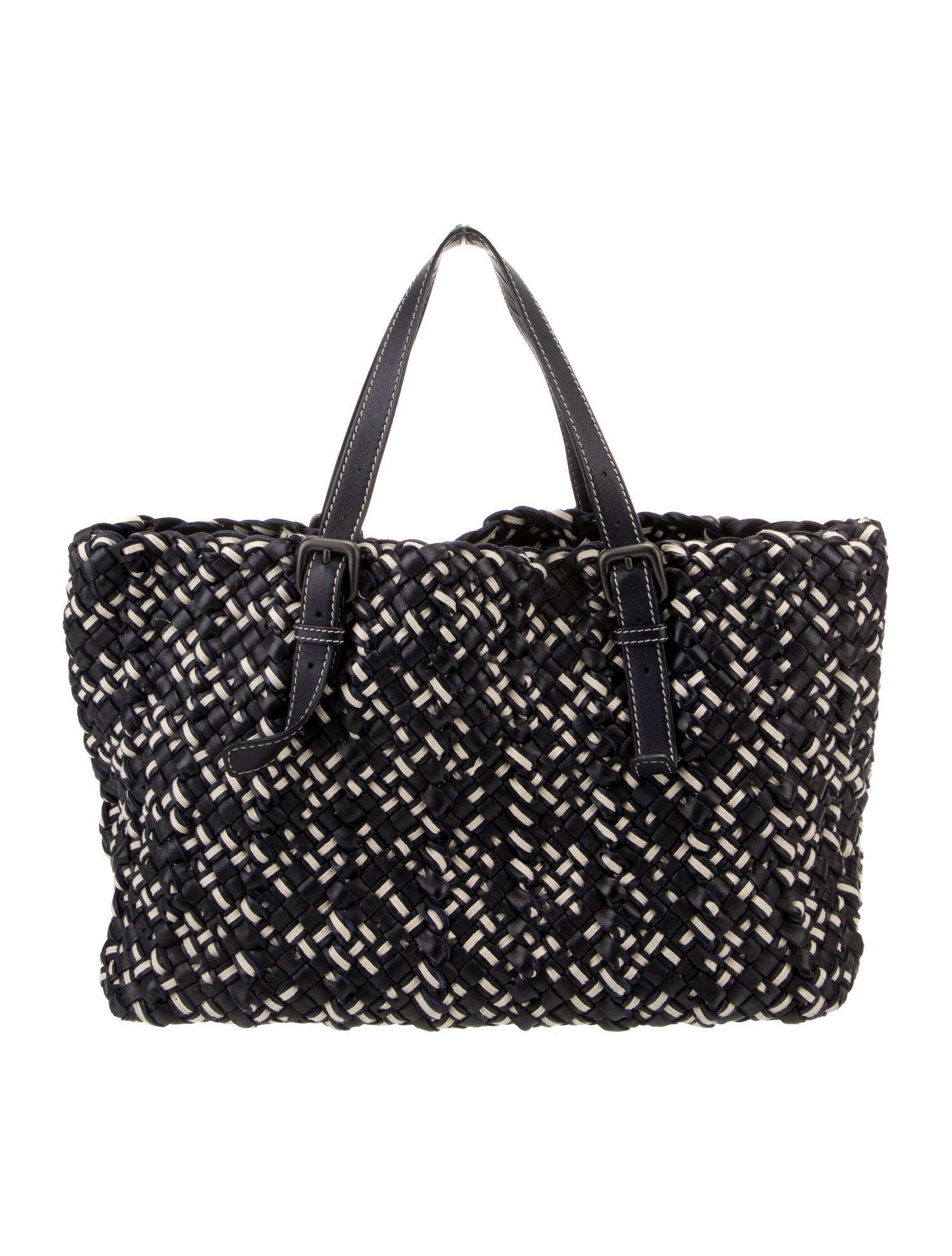 Bottega Veneta Intrecciato Medium Multicolor Cabat - Blue